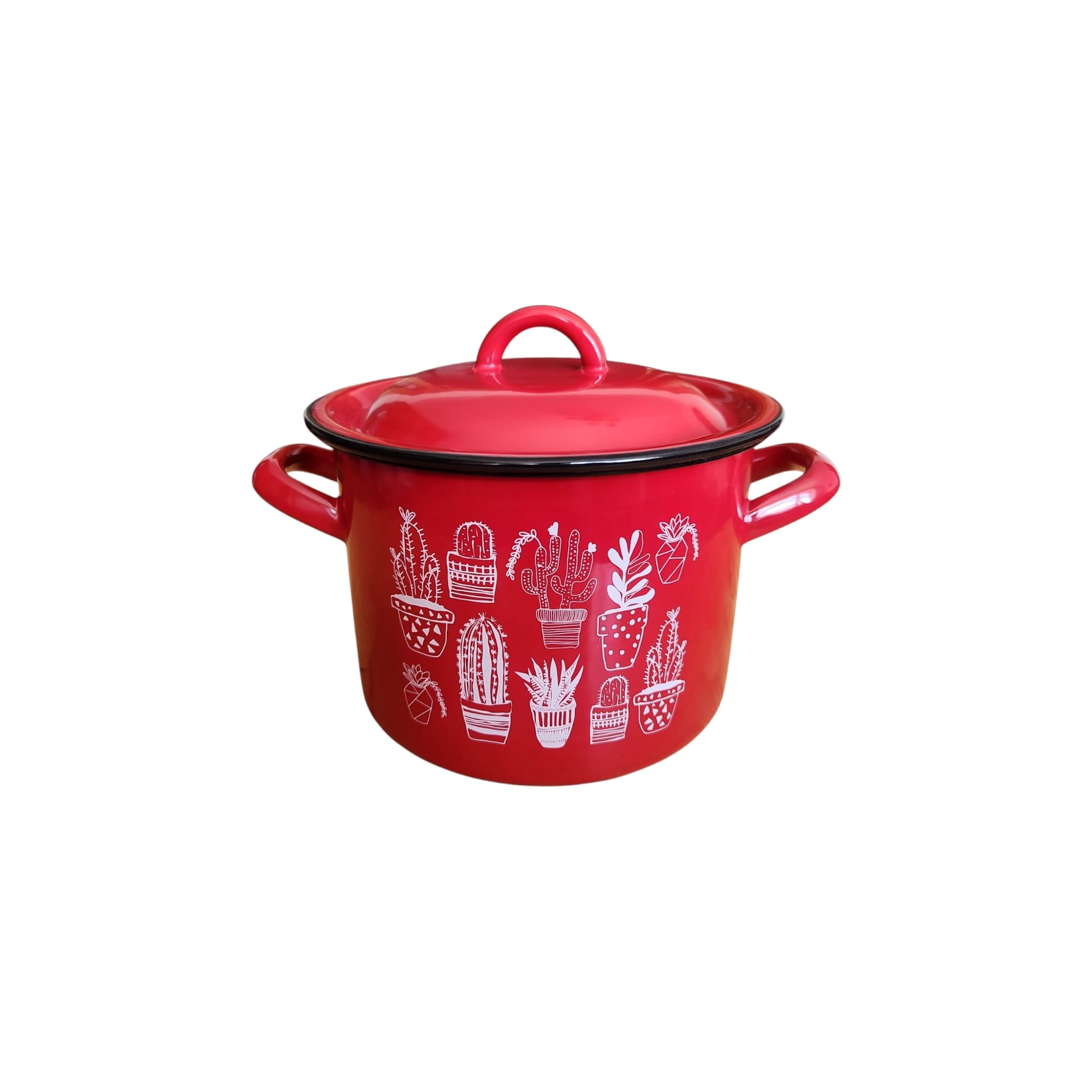 OALA EMAILATA, DECOR, CU CAPAC, DIAMETRU 18 CM, 3.5 LITRI
