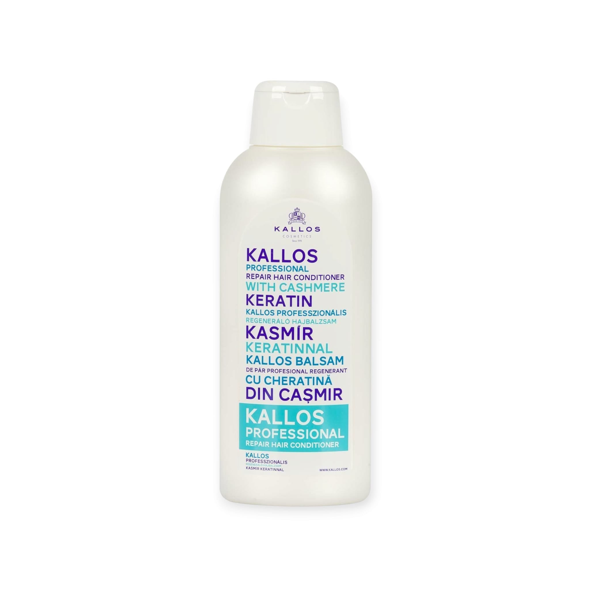 KALLOS Balsam de par profesional, regenerat cu keratina din Casmir, 1000 ml