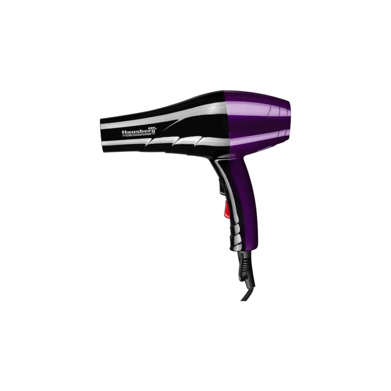 Uscator de par Hausberg HB-26MV, Negru-Mov, Putere 2000W, 2 trepte de viteza