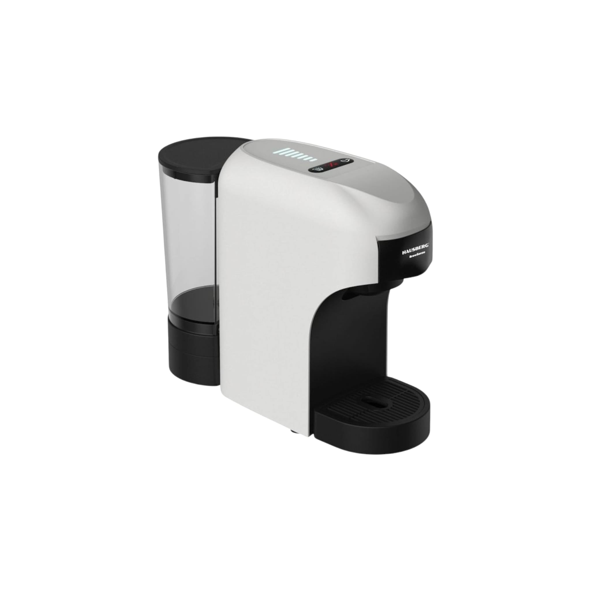 Espressor 4 in 1, Multi-Capsule, HAUSBERG HB-3735AB, 1400 W, 15 bari, functie eco, capacitate rezervor 850 ml, Alb-Negru
