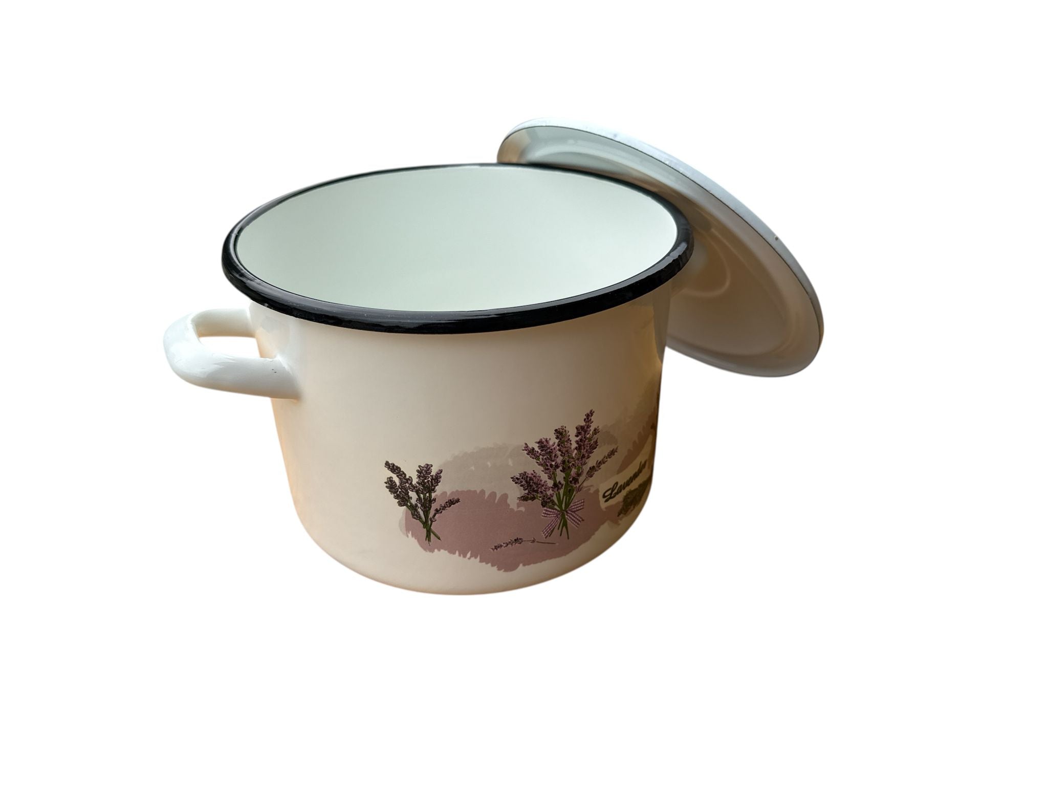 Oală emailată cu capac – Lavender, Ø 20 cm, 4.5 L