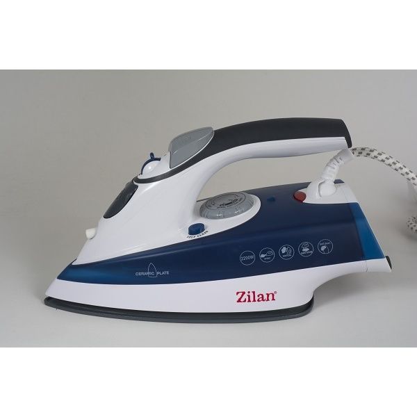 Fier de călcat Zilan ZLN-2202 – Talpă ceramică, 2200W, abur vertical, funcție auto-clean 💨