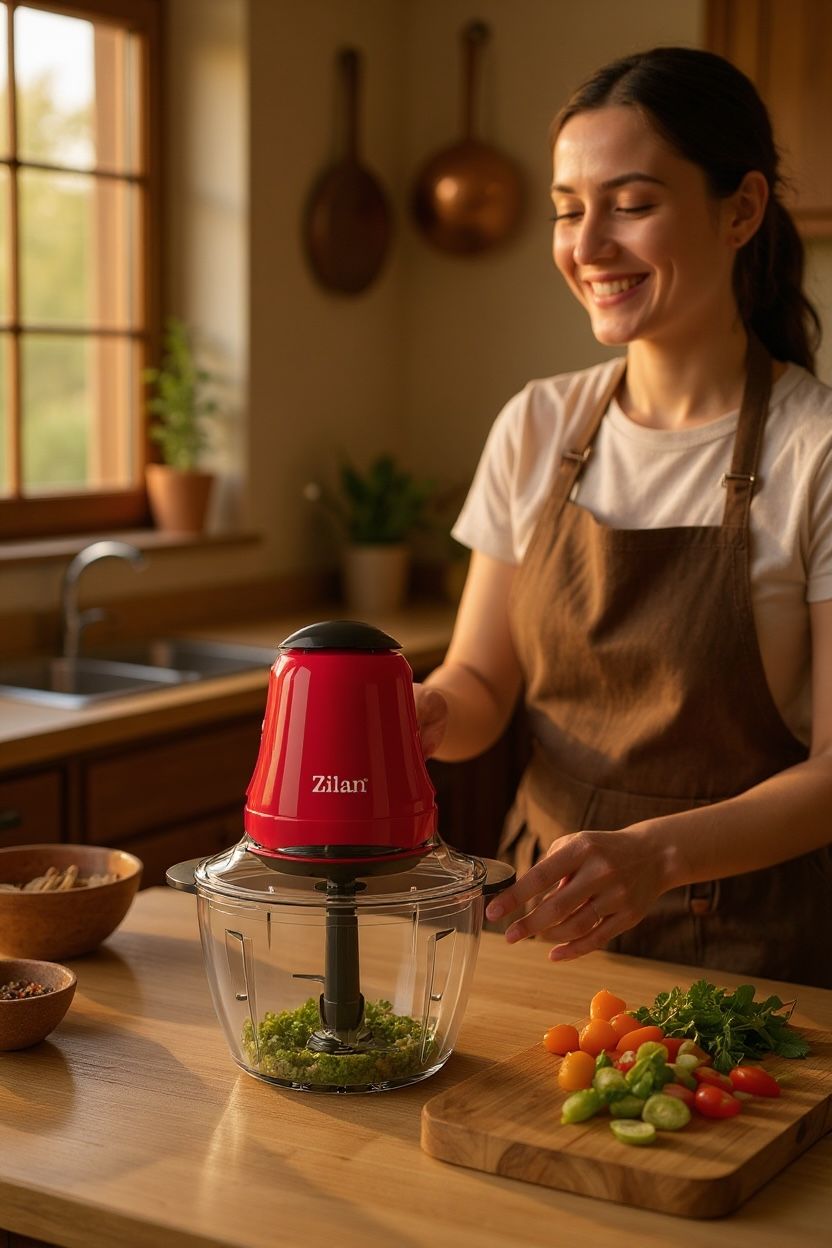 🔥 Tocător Electric Zilan 5619 – Putere, viteză și eficiență în bucătăria ta 🍅🥕