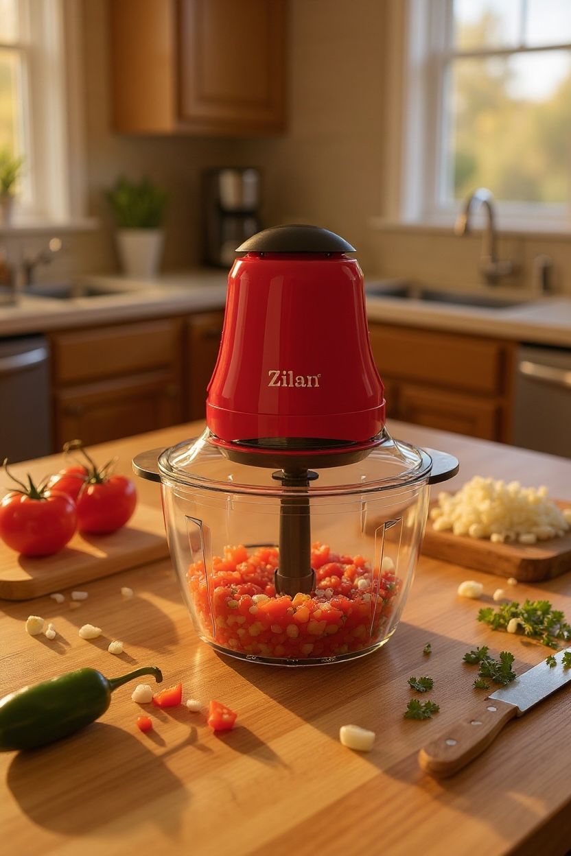 🔥 Tocător Electric Zilan 5619 – Putere, viteză și eficiență în bucătăria ta 🍅🥕