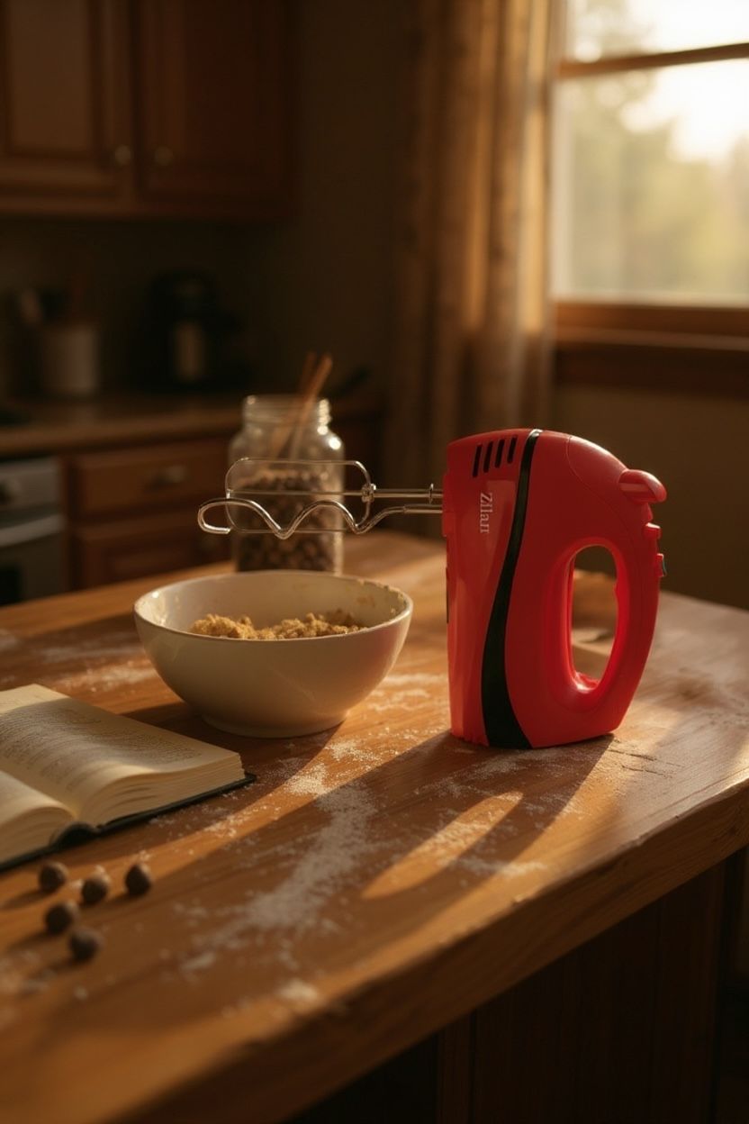 Mixer de mână Zilan ZLN 8401 – 300 W, 5 viteze + funcție Turbo, 2 seturi de teluri din inox, design ergonomic roșu-negru 🔥