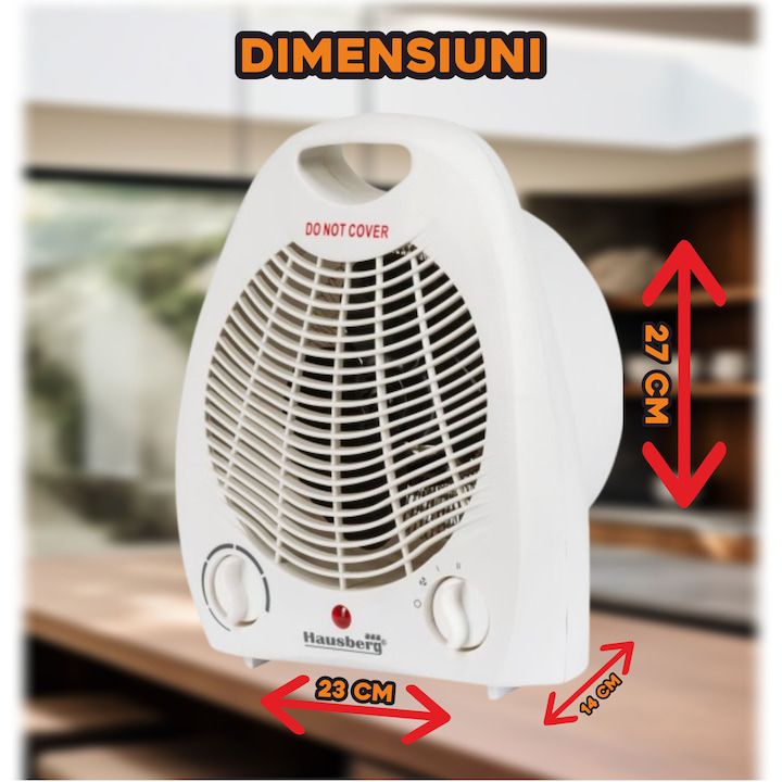 🔥 Aerotermă Hausberg 2000W – căldură rapidă și confort în orice încăpere! 🌡️