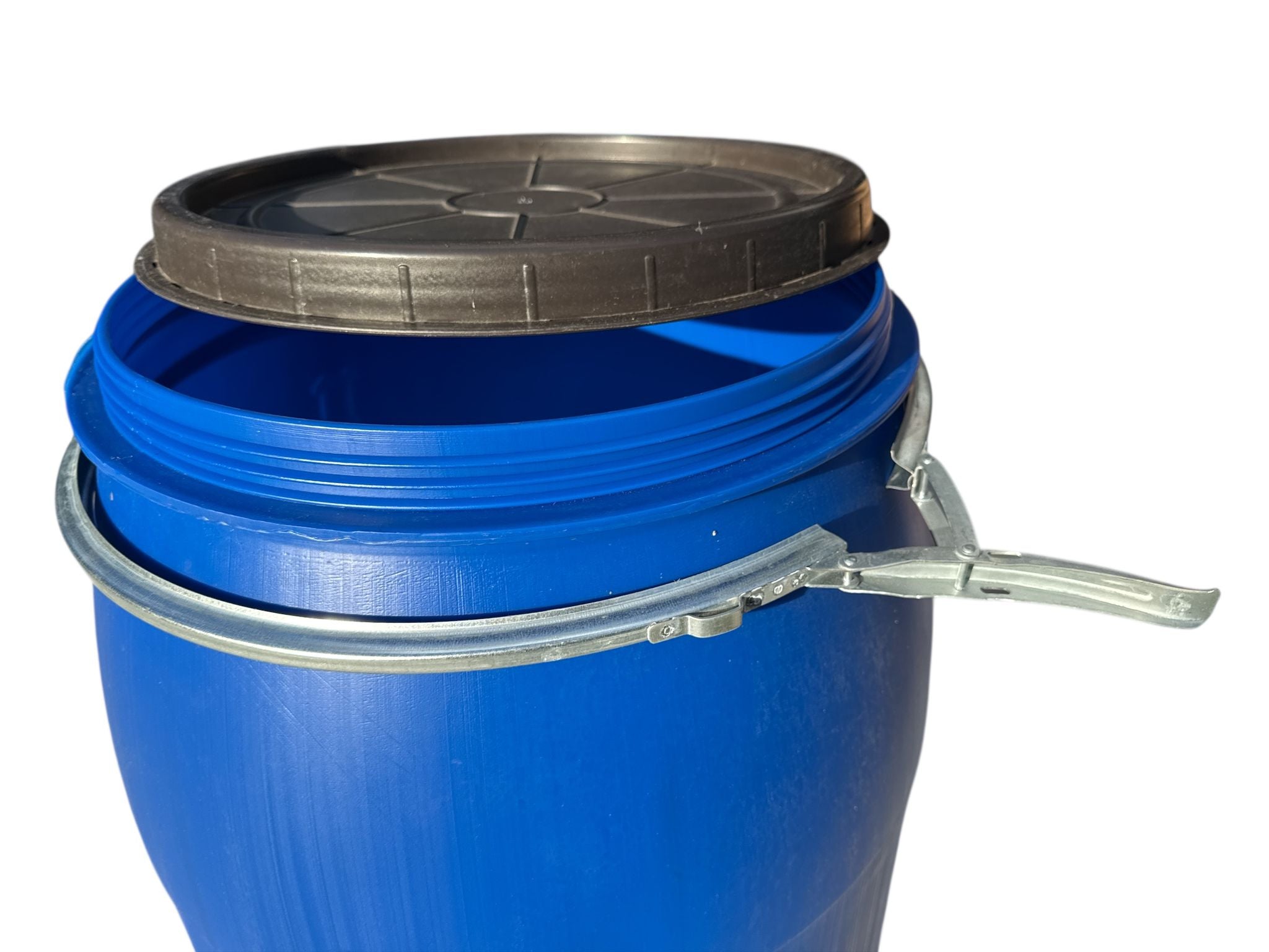 Butoi plastic 220 litri cu filet și cerc metalic + presă cadou 🍇🫙 Ideal pentru murături, varză sau vin