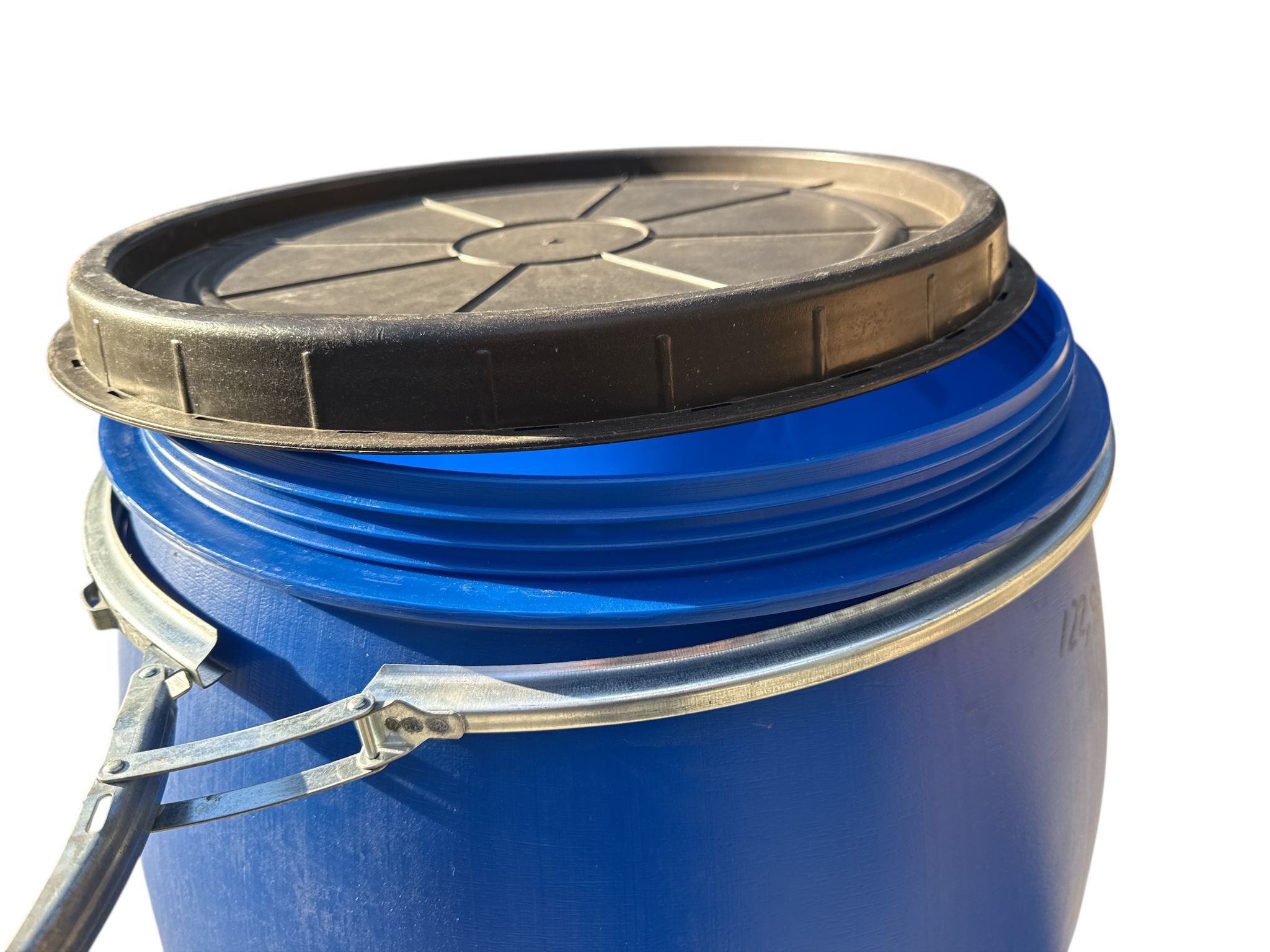 Butoi plastic 220 litri cu filet și cerc metalic + presă cadou 🍇🫙 Ideal pentru murături, varză sau vin