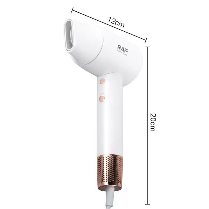 Uscator de Par RAF R.423, 1600W, Afisaj LED Inteligent, Flux de Aer Puternic, Design Compact – Alb