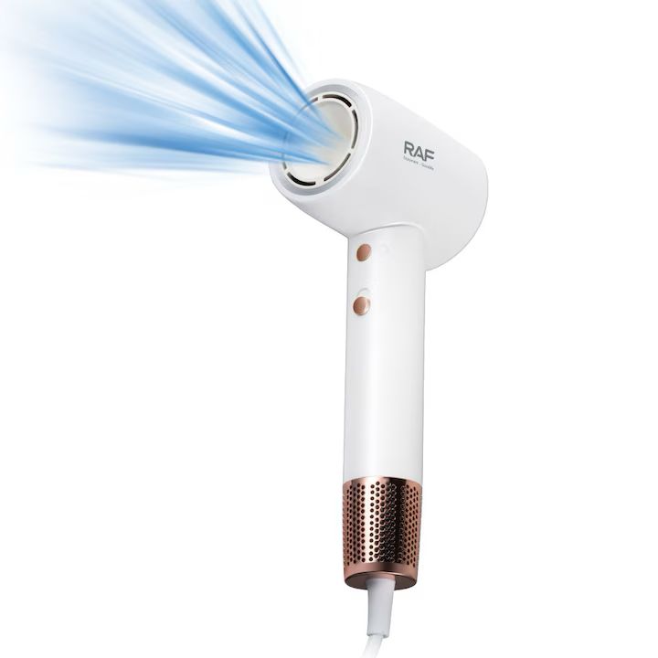 Uscator de Par RAF R.423, 1600W, Afisaj LED Inteligent, Flux de Aer Puternic, Design Compact – Alb