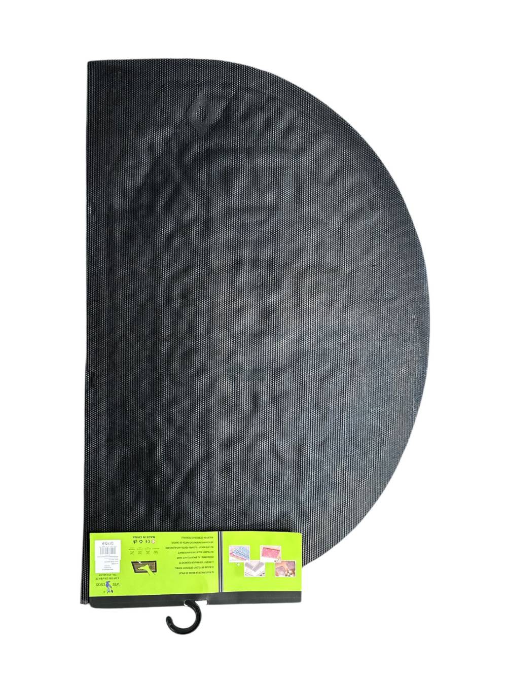 Covor usa semicircular WELCOME 45 × 70 cm, cauciuc + textil, antiderapant
