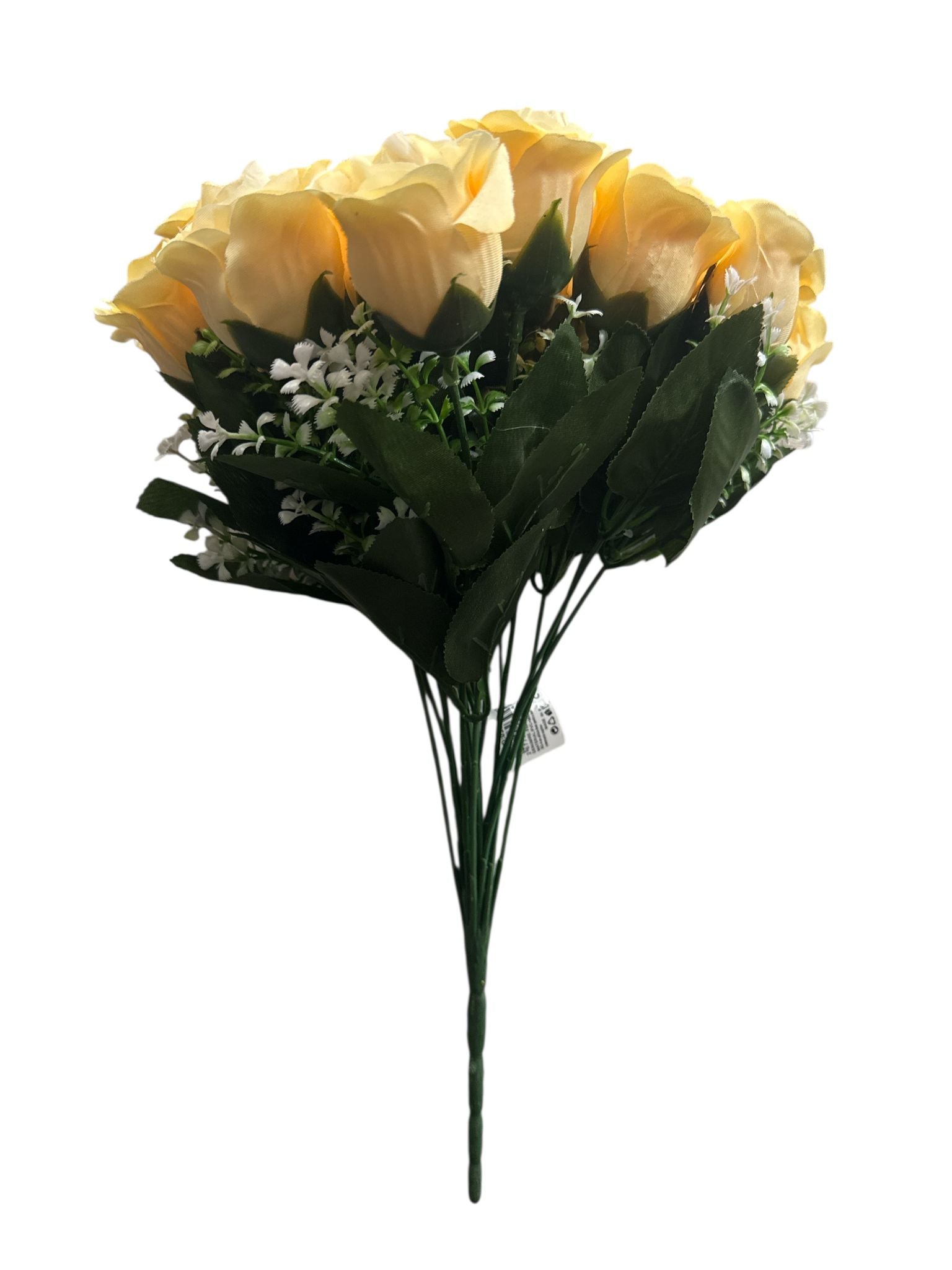 🌼 Buchet Trandafiri Artificiali Galbeni – Aranjament Floral Elegant pentru Decor Interior