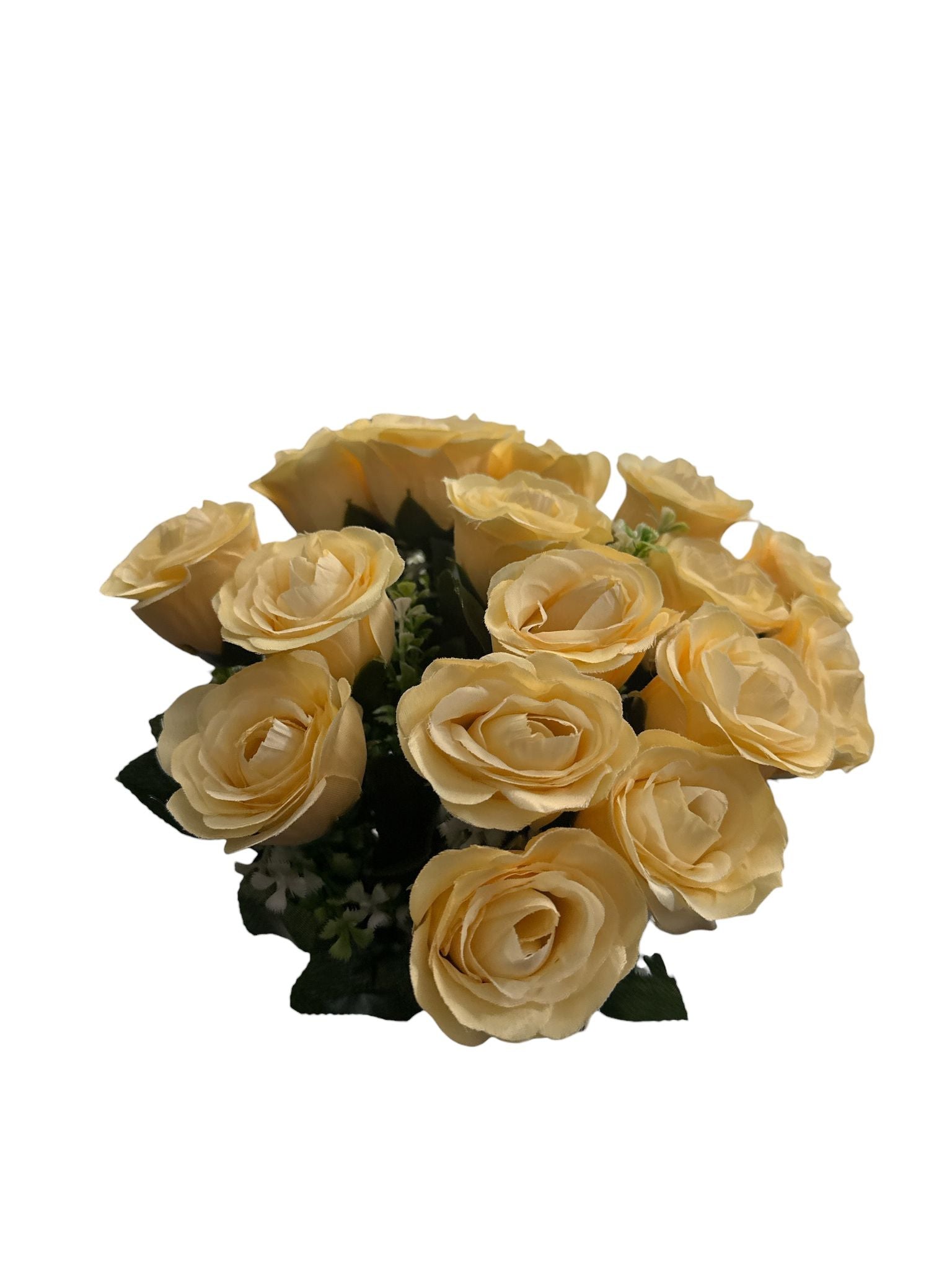 🌼 Buchet Trandafiri Artificiali Galbeni – Aranjament Floral Elegant pentru Decor Interior