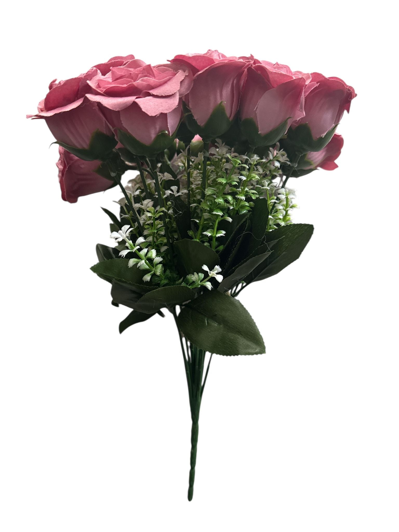 🌸 Buchet Trandafiri Artificiali Roz – Aranjament Floral Elegant pentru Decor Interior
