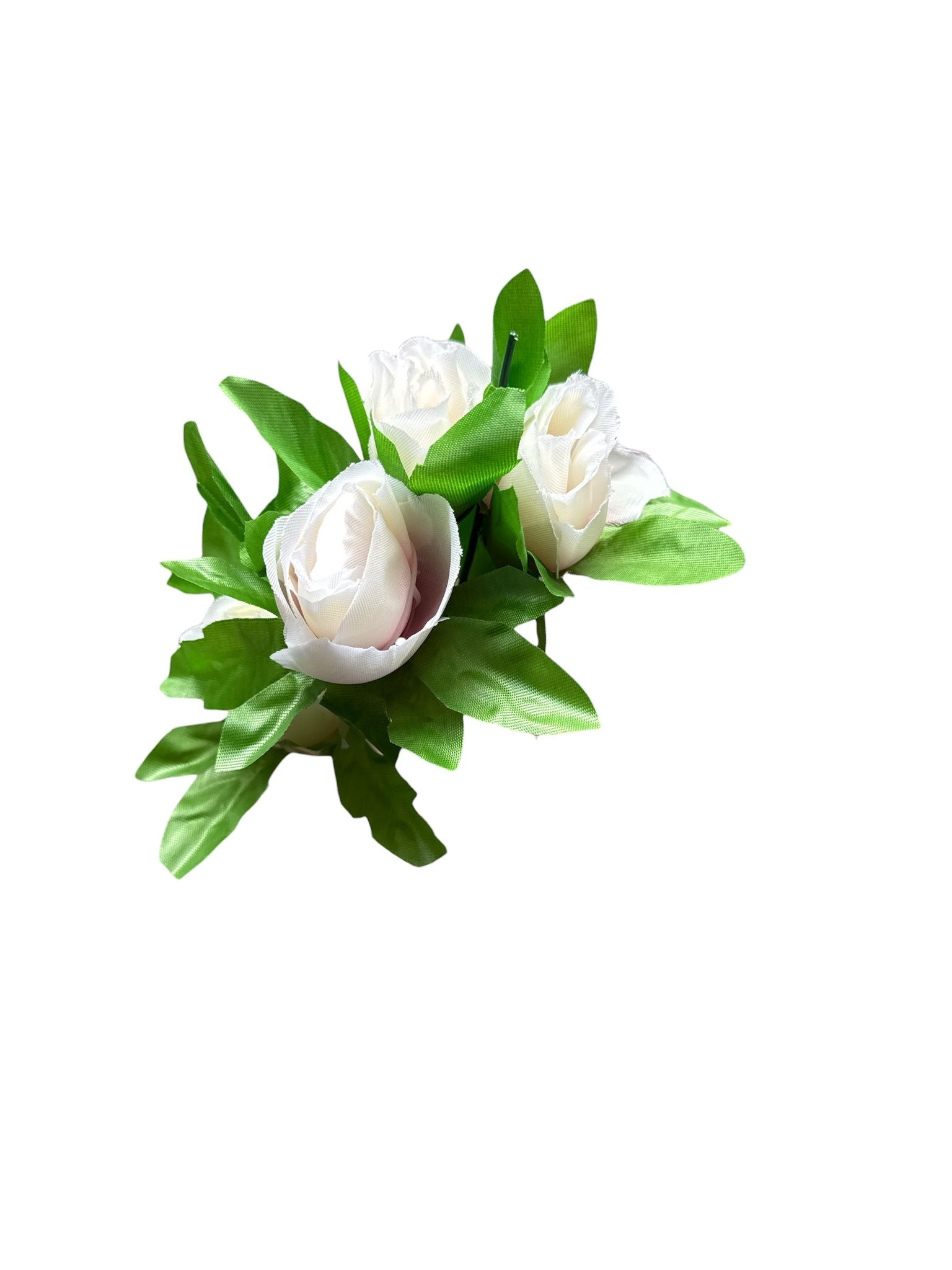 Buchet Trandafiri Artificiali Albi – Aranjament Floral Elegant pentru Decor Interior