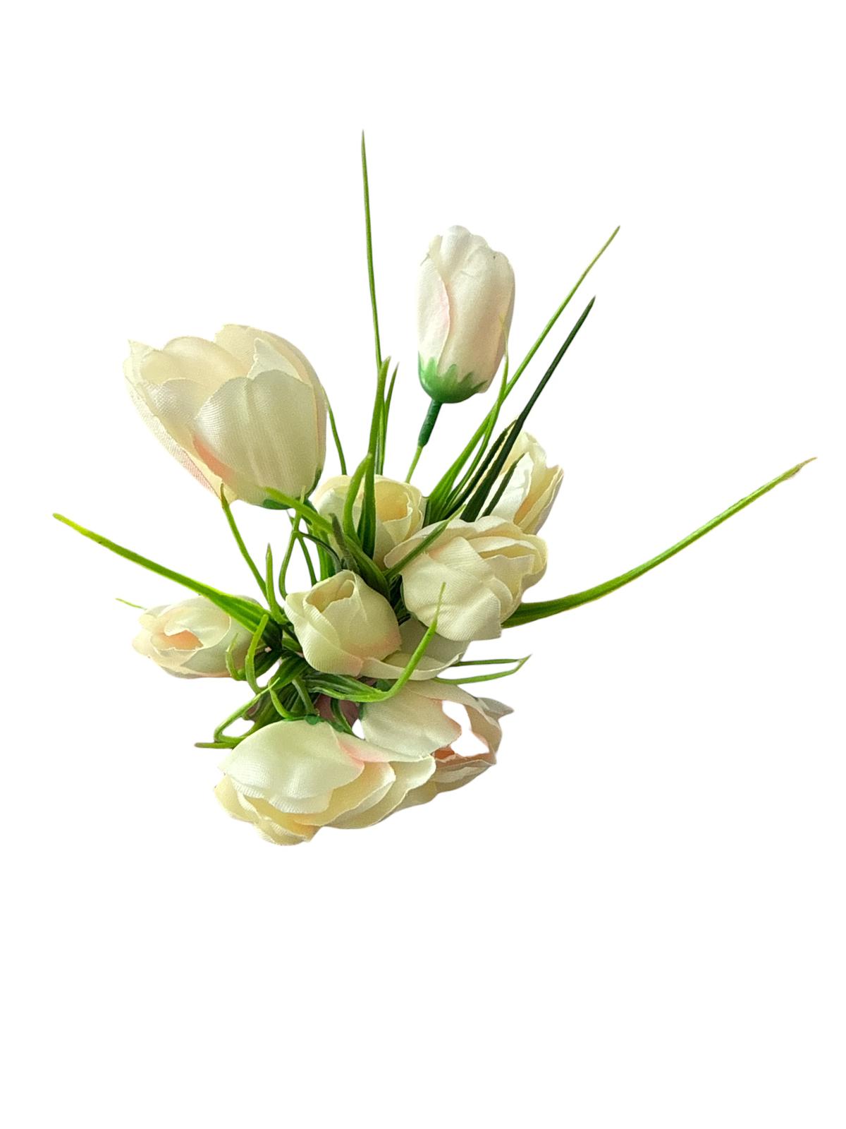 Buchet flori artificiale tip lalea – alb 🤍