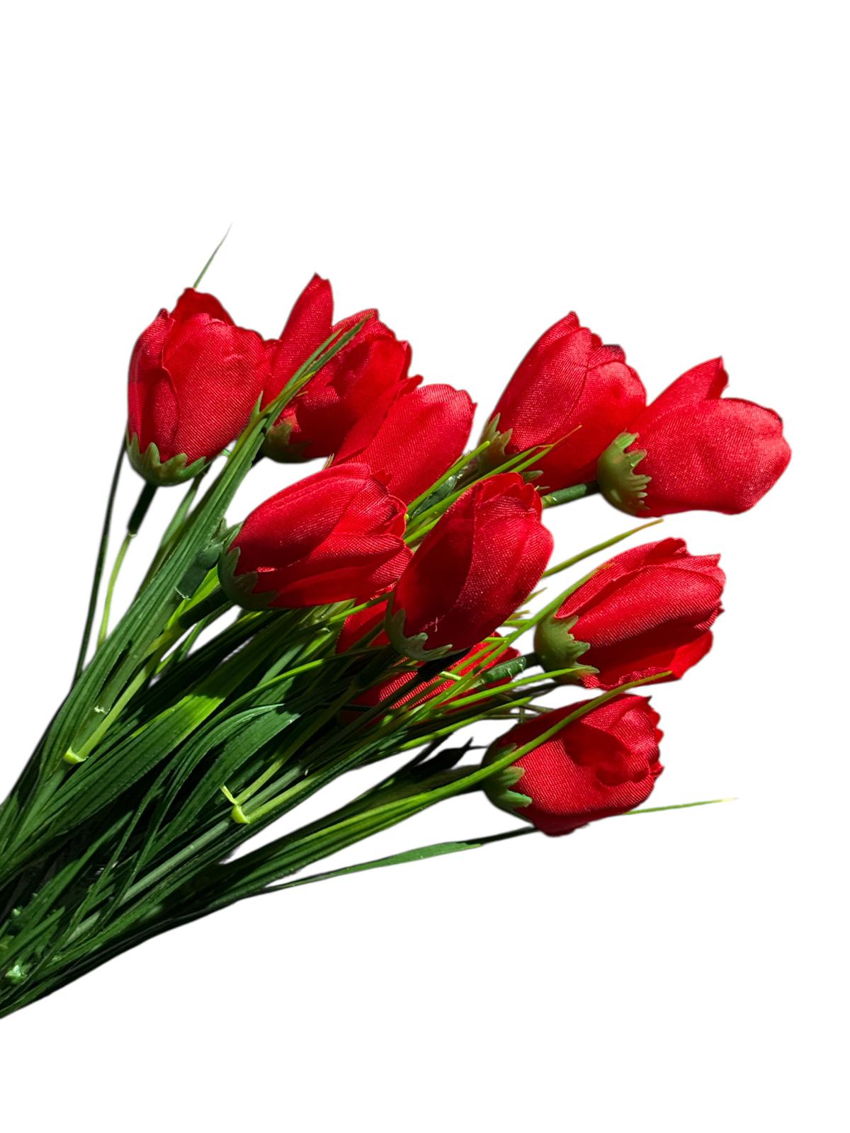 Buchet lalele artificiale decorative – aspect natural, mai multe culori disponibile