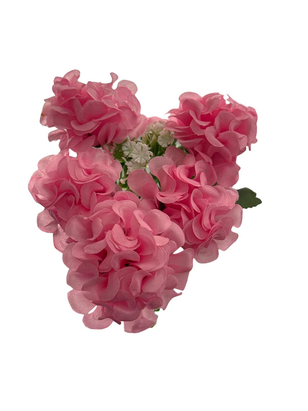 Buchet flori artificiale tip hortensie – roz