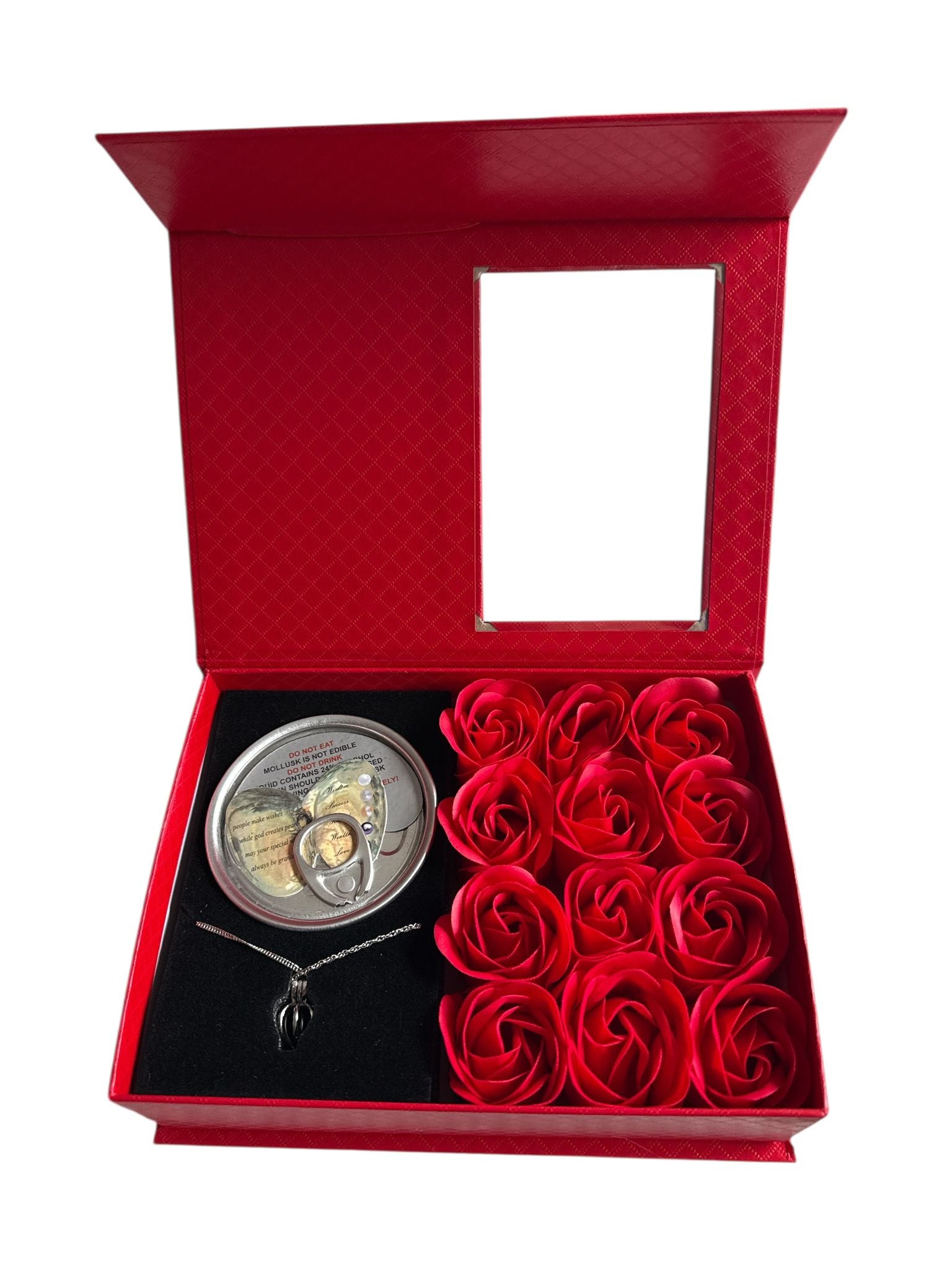 Set cadou Love Forever cu trandafiri si colier