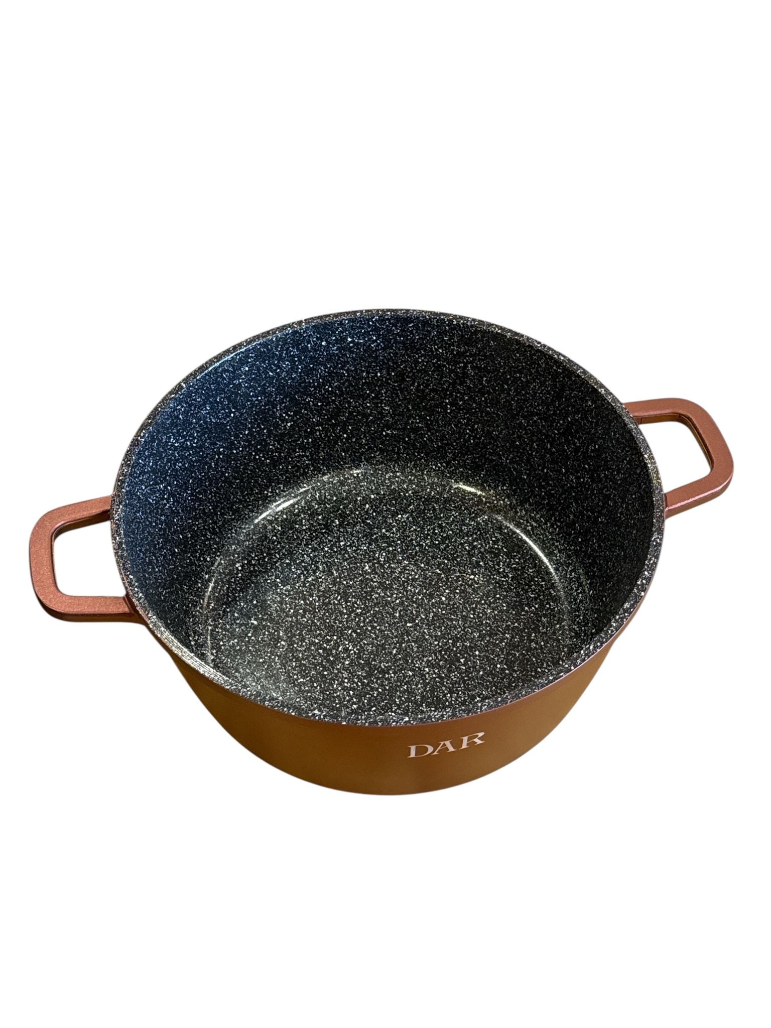 🍲 Cratiță DAR 4.3L cu capac din sticlă, aluminiu turnat, acoperire ceramică, 26 cm