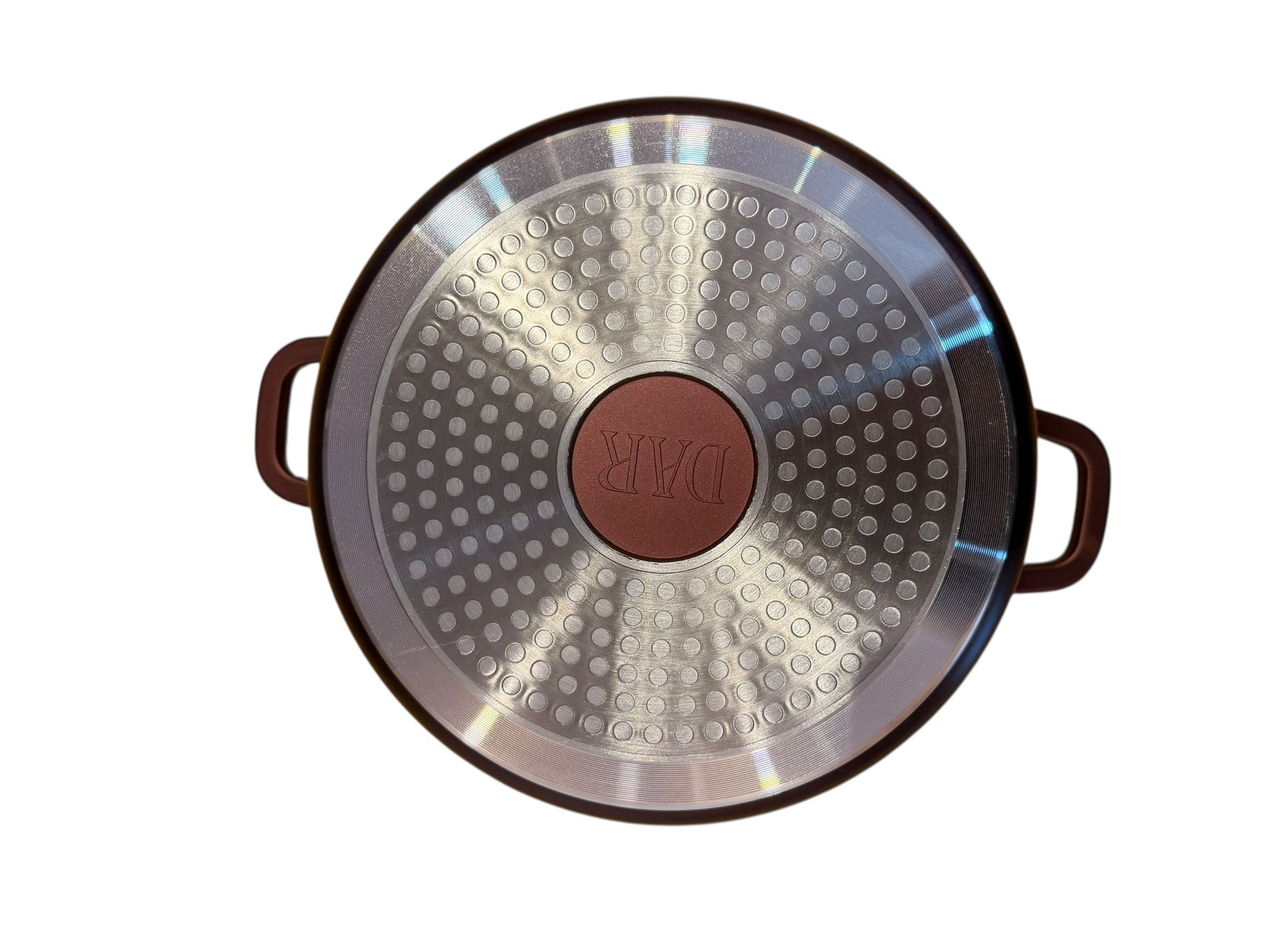 Cratita DAR 24 cm 3.5L aluminiu turnat, acoperire ceramica multistrat, capac sticla, inductie