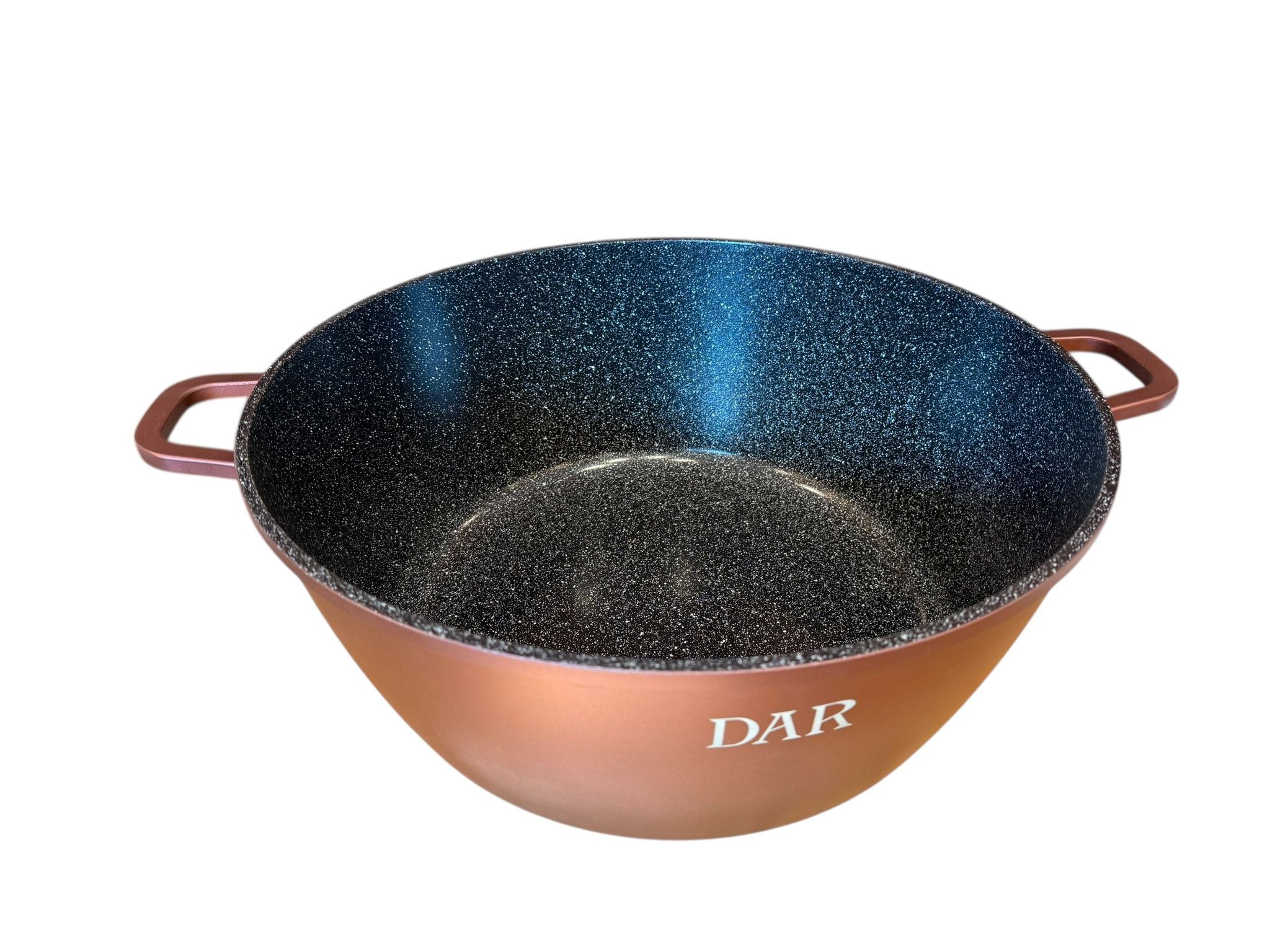 Cratita DAR 44 cm 22.8L aluminiu turnat, acoperire ceramica multistrat, capac sticla, inductie