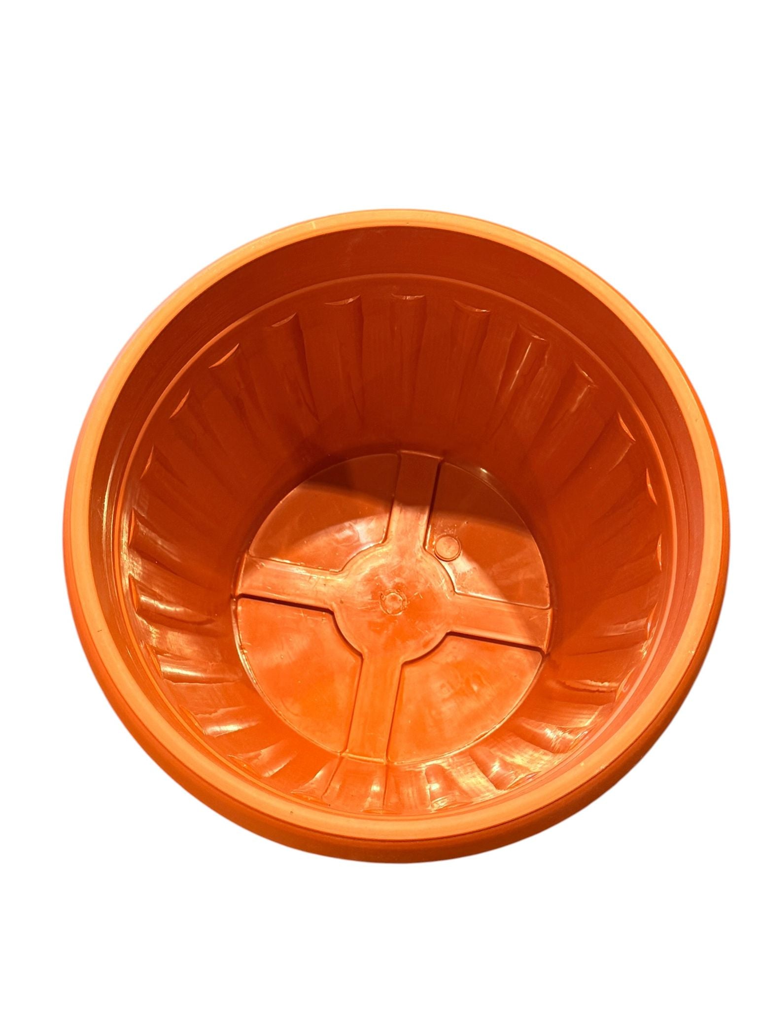 Ghiveci decorativ cu farfurie teracota 6 litri 28.5 cm