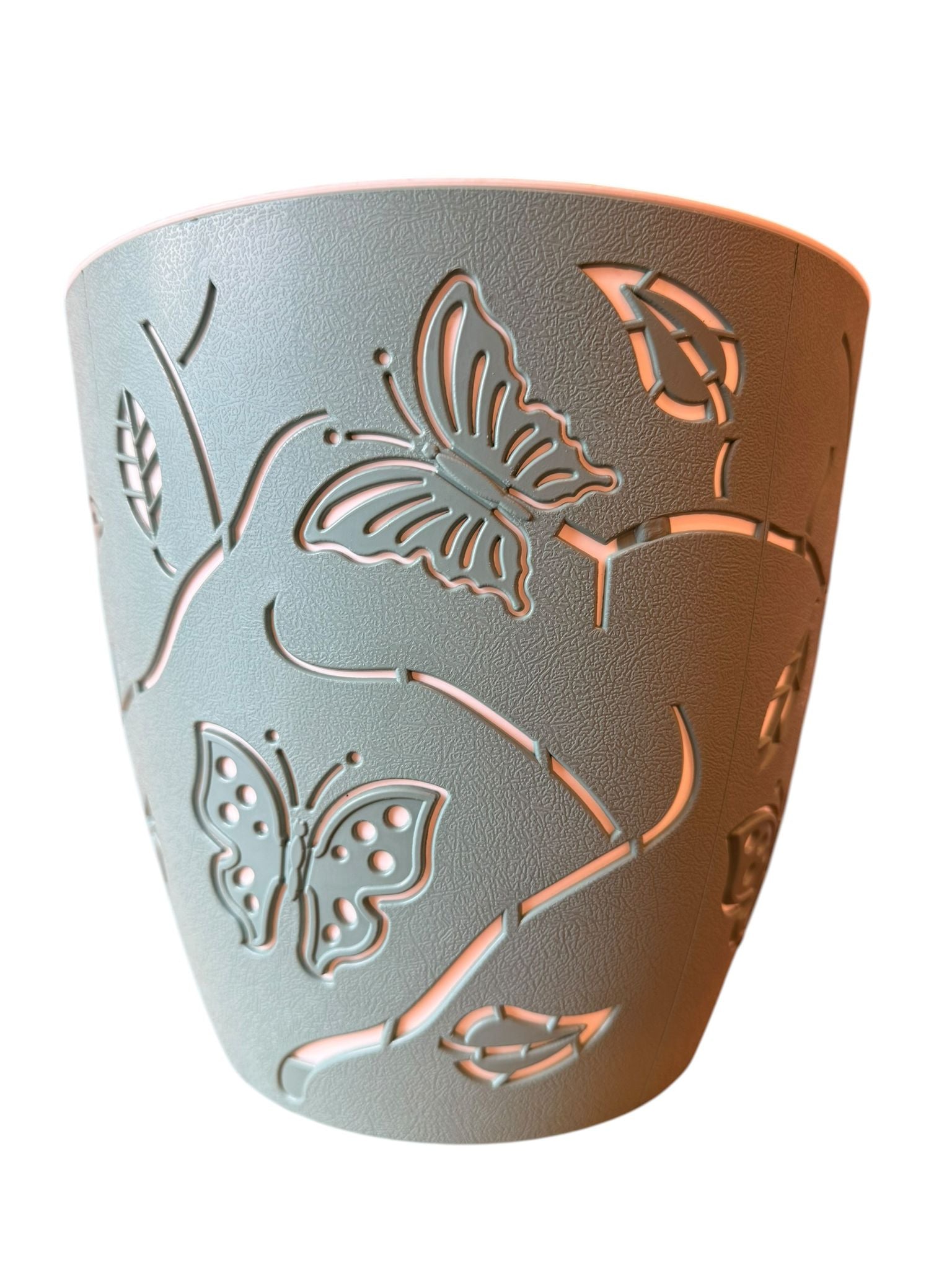 Ghiveci decorativ pentru flori model fluturi bleu 5.3 litri