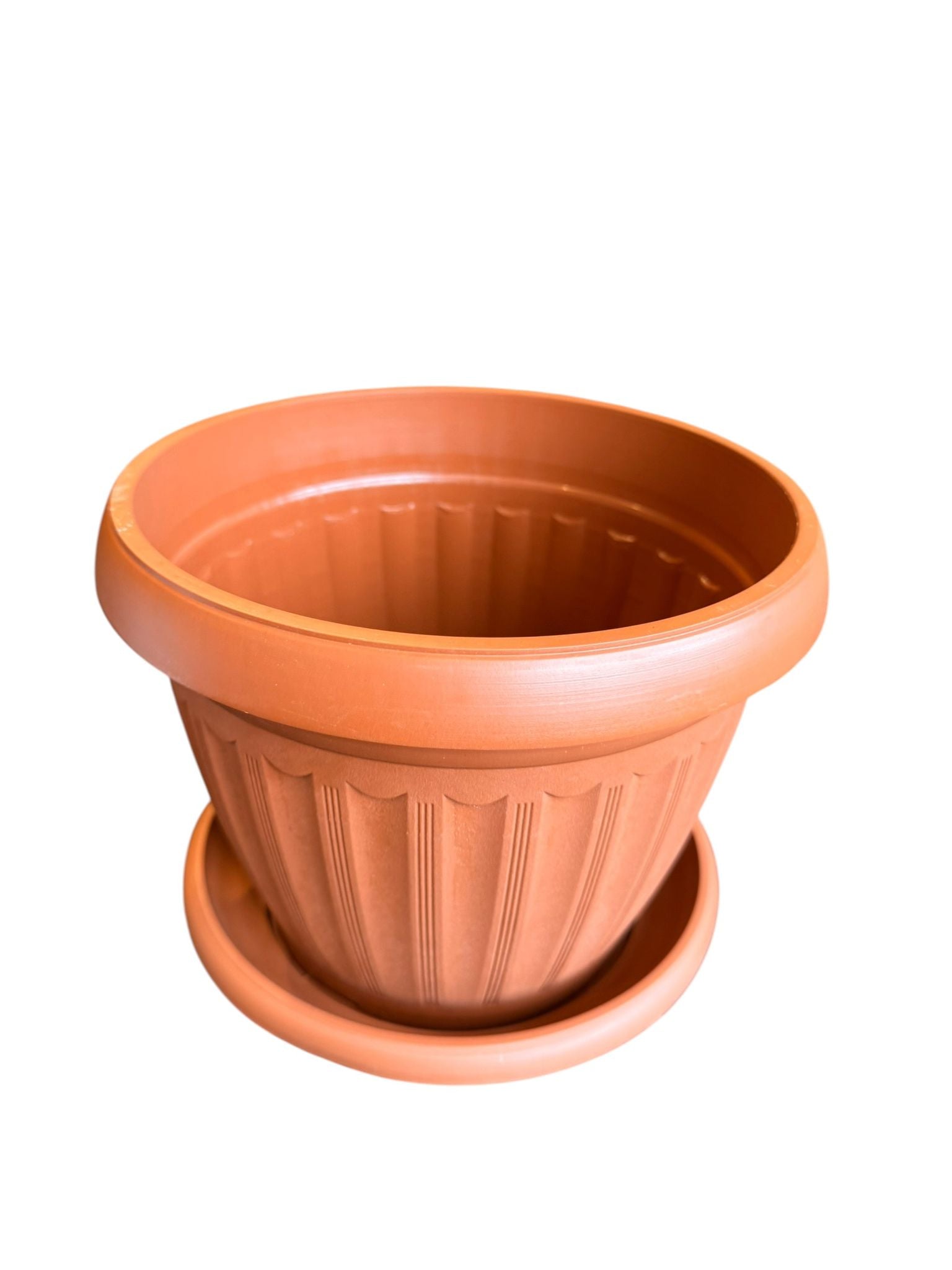 Ghiveci plastic 23 cm 4 L cu farfurie teracota