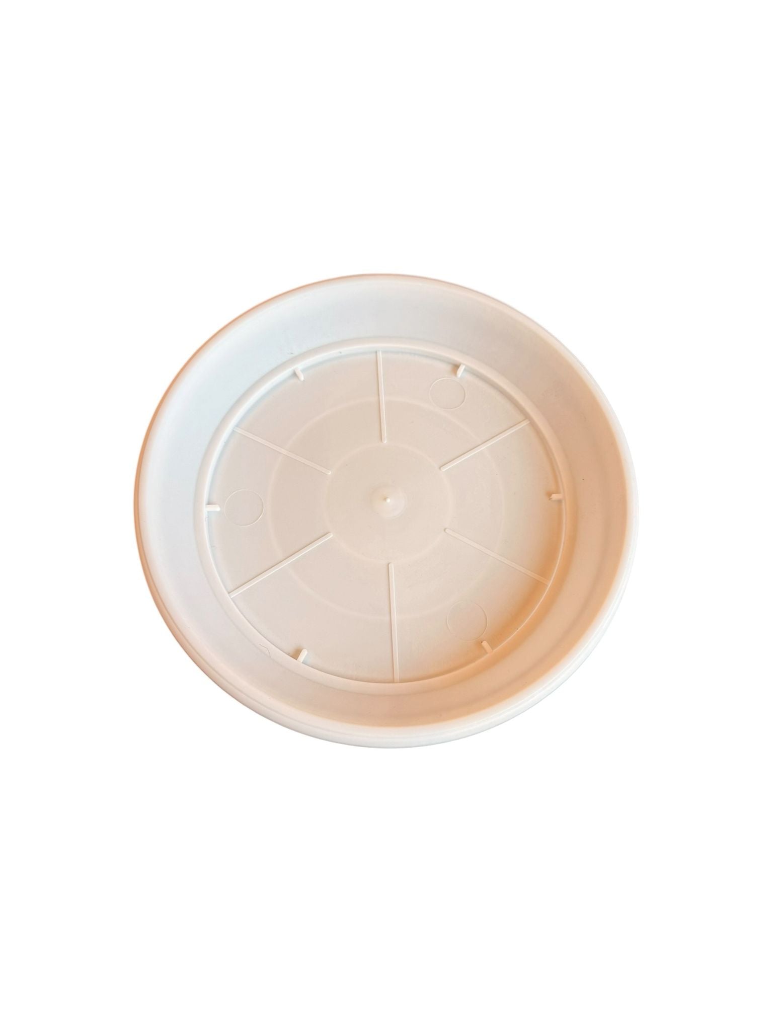 Ghiveci plastic 23 cm 4 L cu farfurie alb