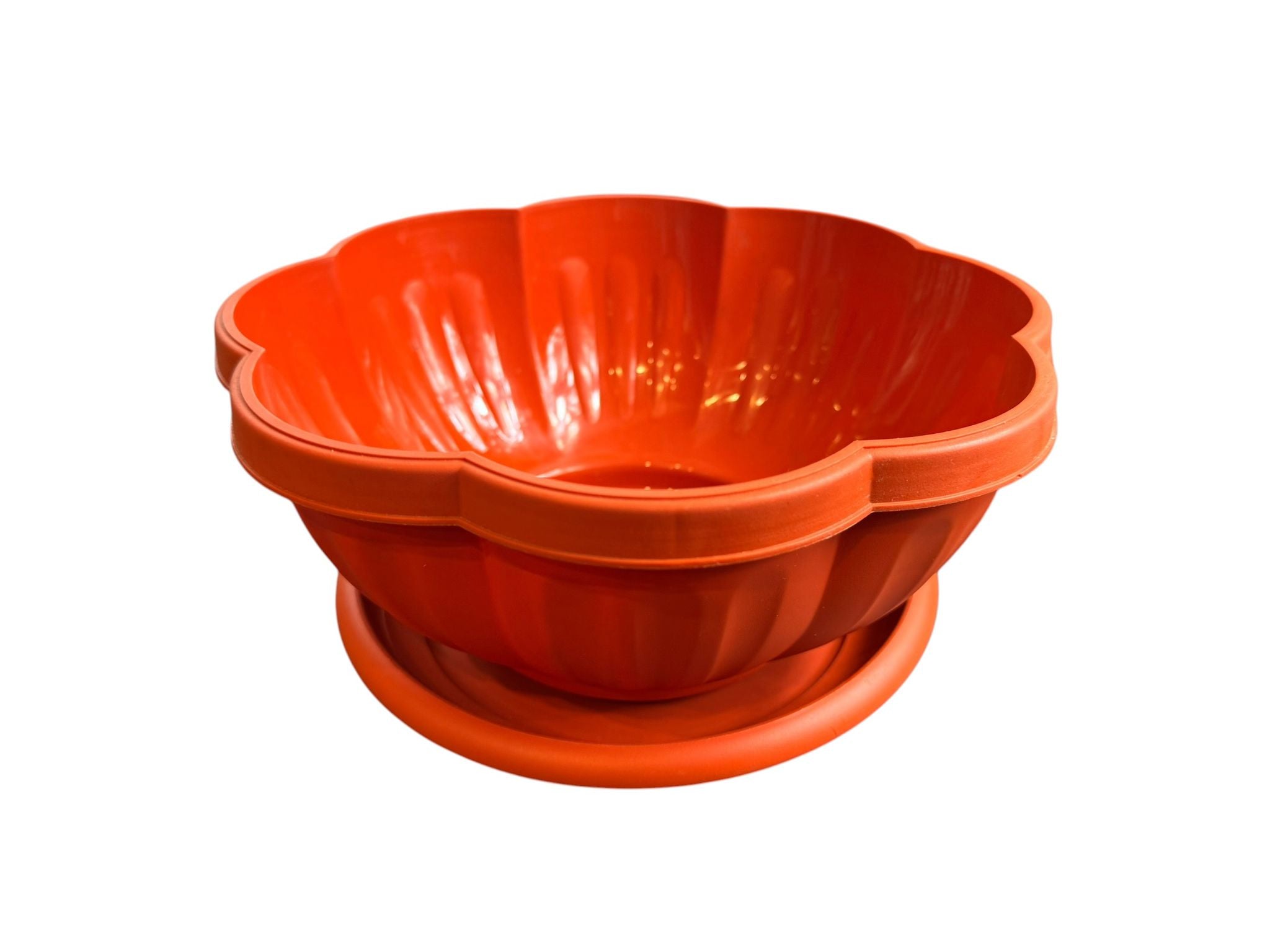 Ghiveci floare din plastic 24 cm cu farfurie