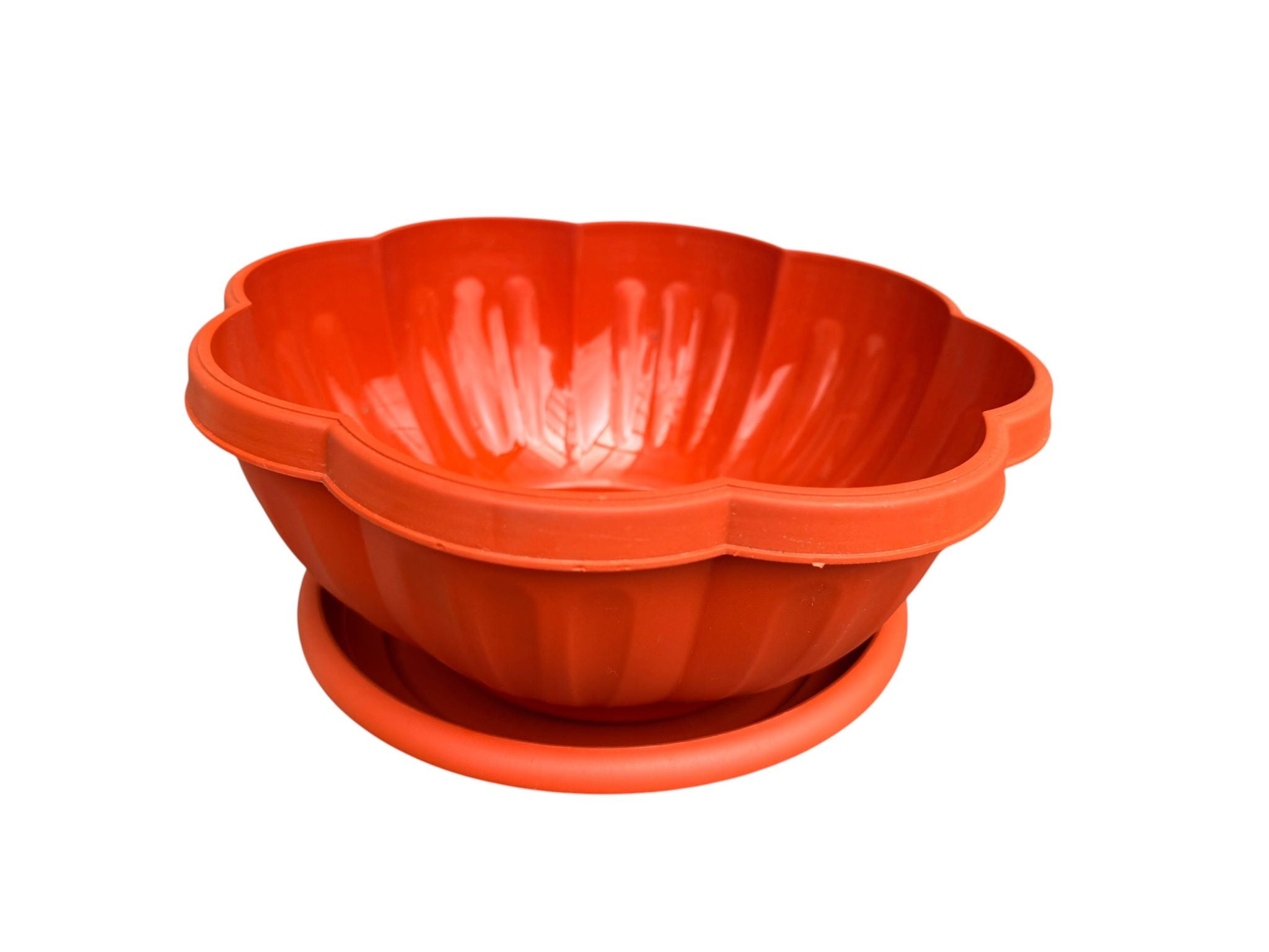 Ghiveci floare din plastic 24 cm cu farfurie