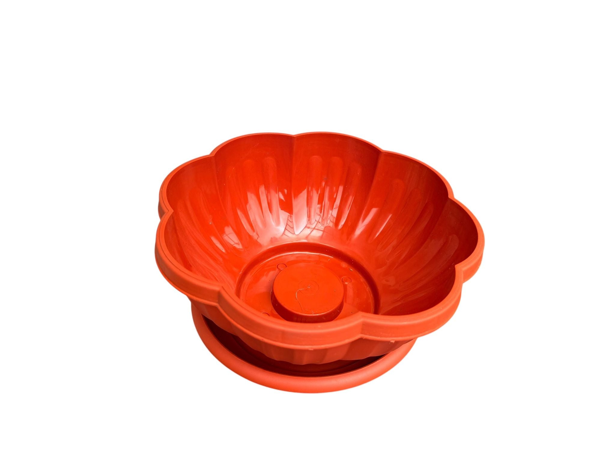 Ghiveci floare din plastic 24 cm cu farfurie