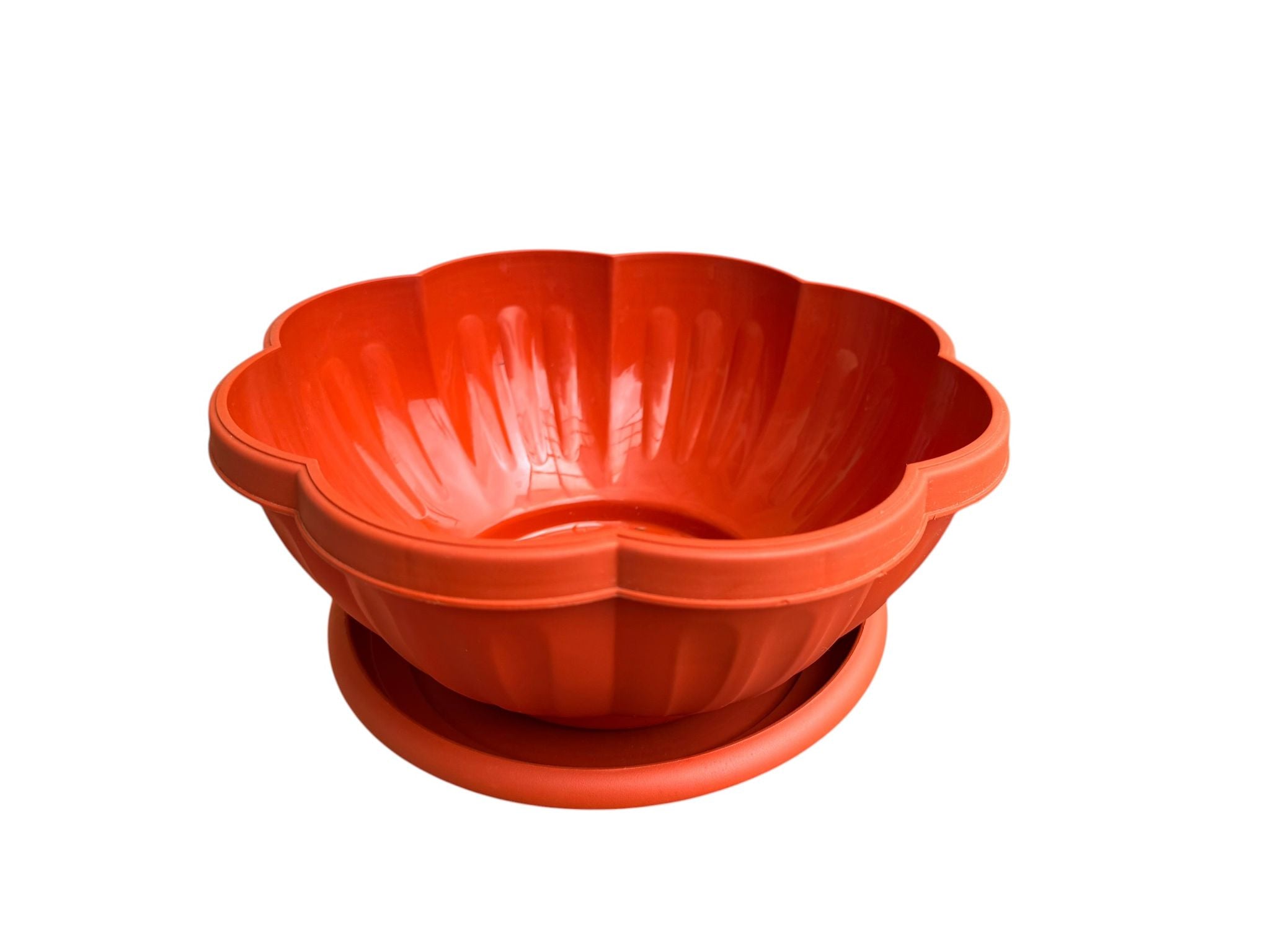 Ghiveci floare din plastic 24 cm cu farfurie
