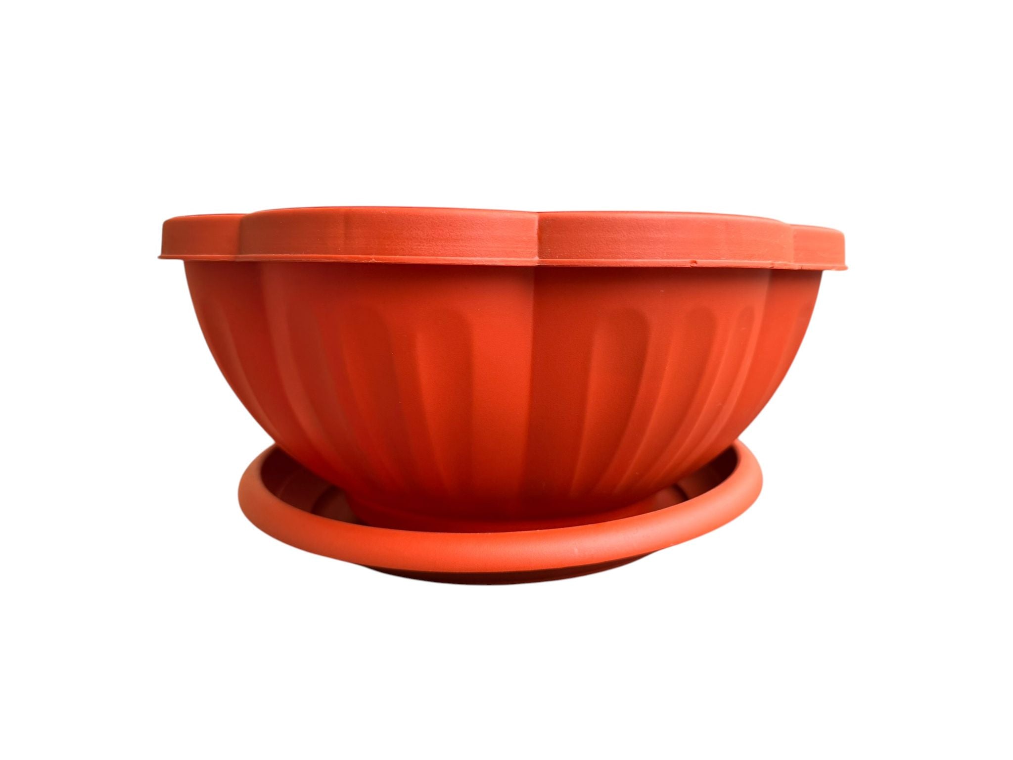 Ghiveci floare din plastic 24 cm cu farfurie