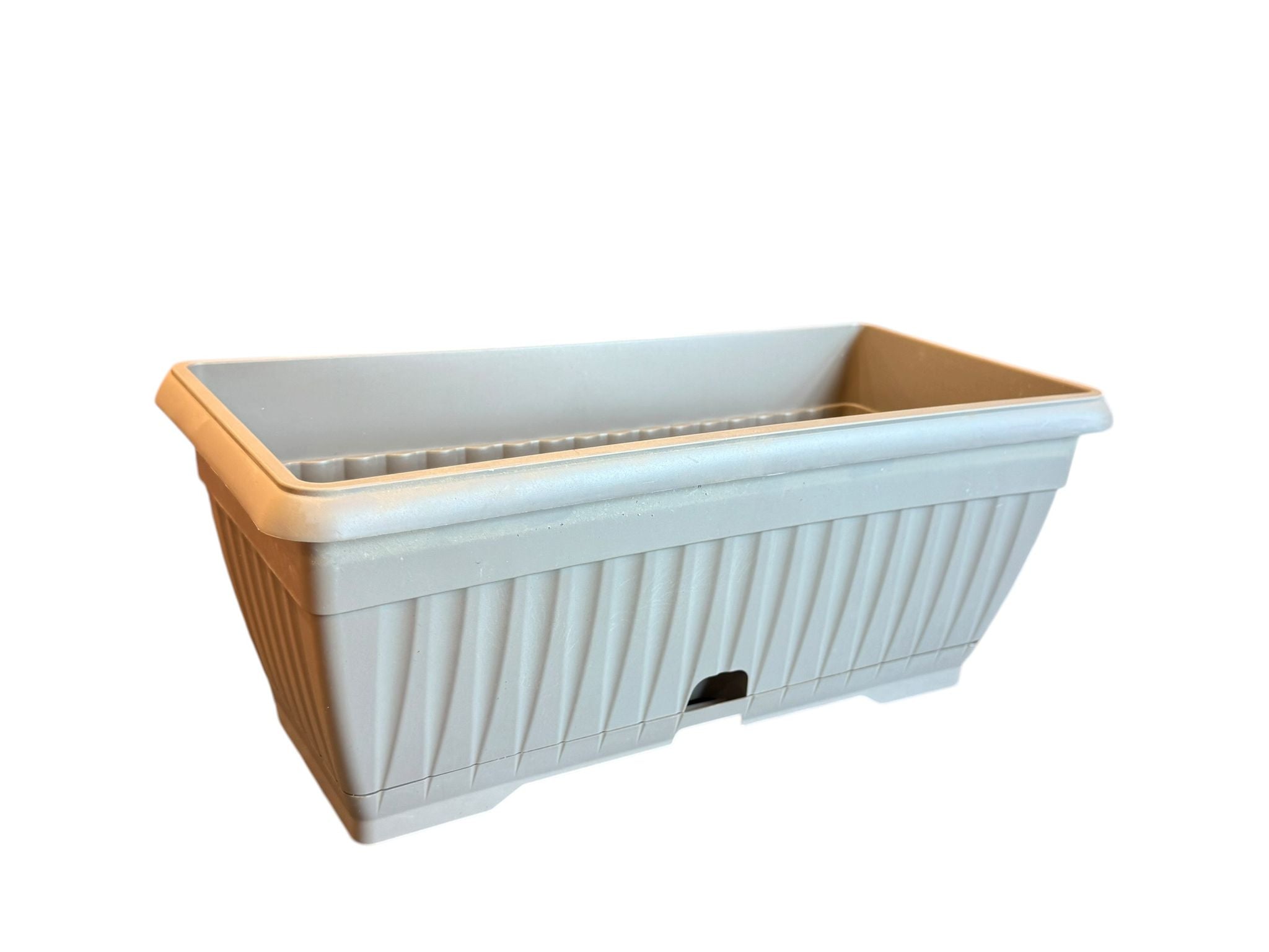 Jardiniera din plastic Mediteran 40 cm gri