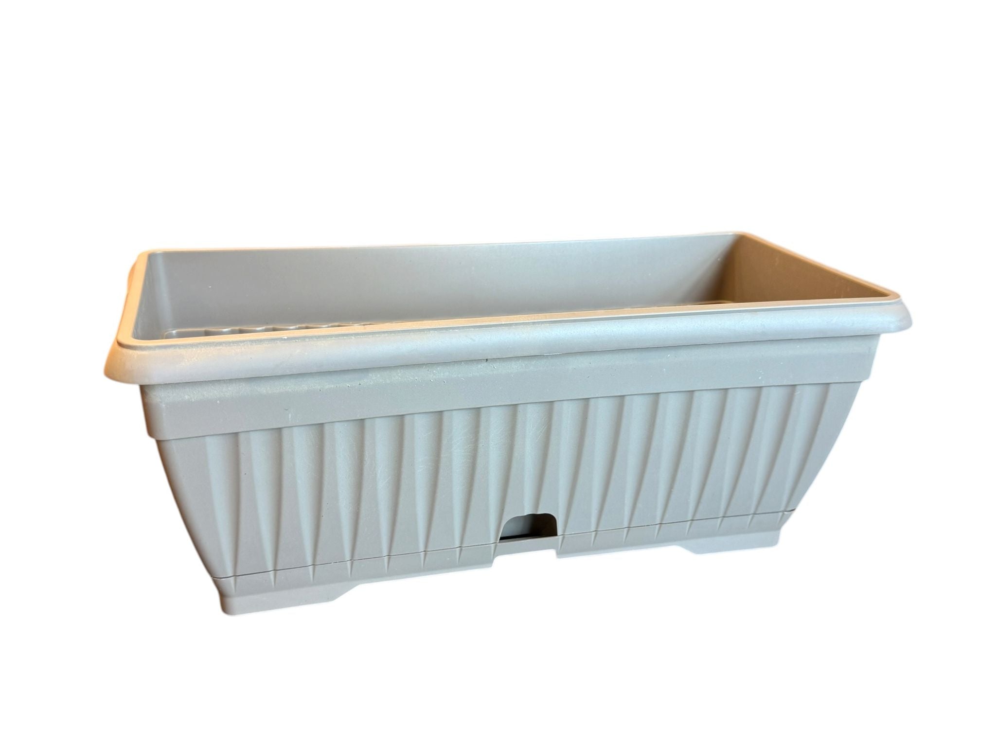 Jardiniera din plastic Mediteran 40 cm gri