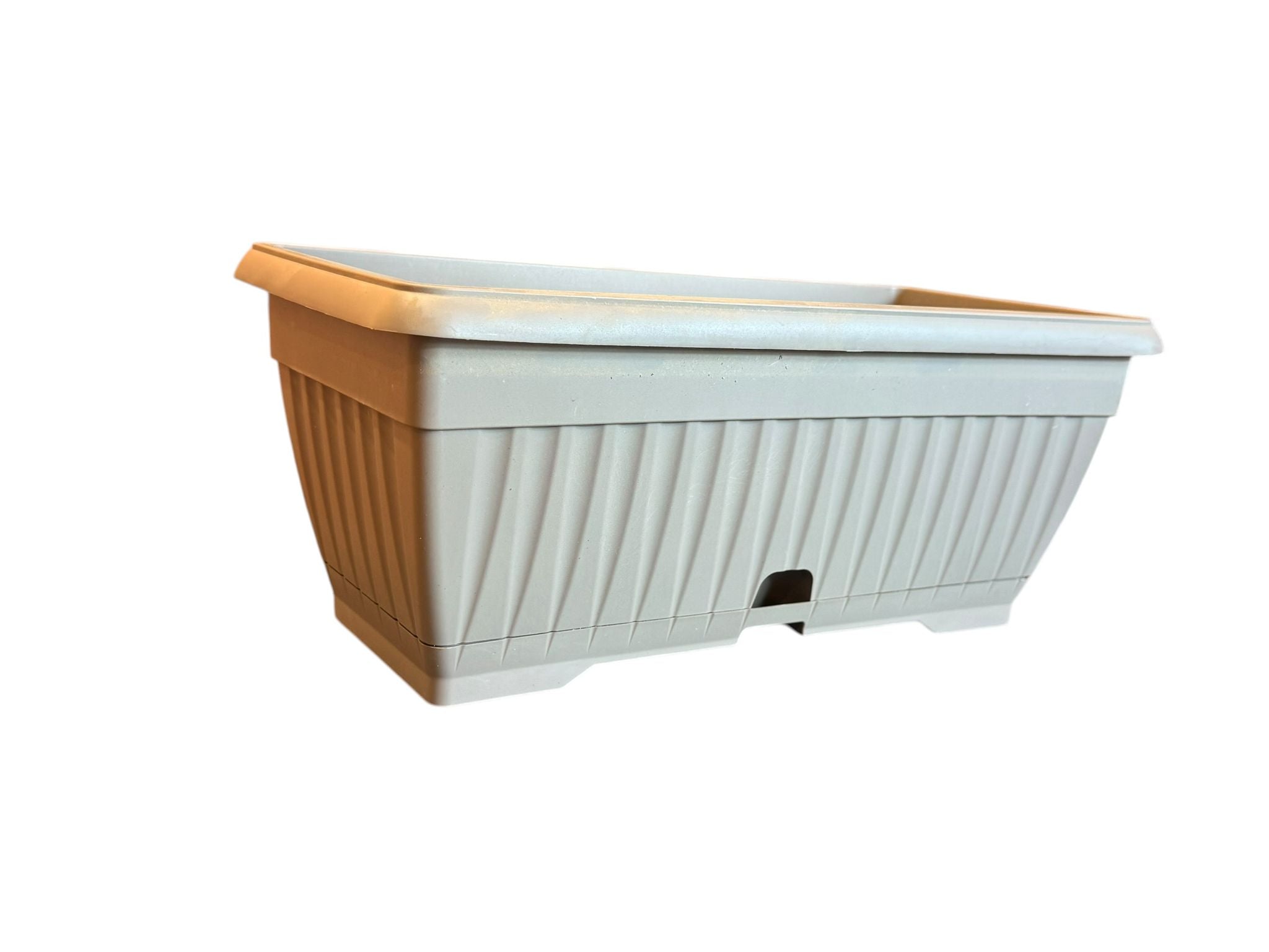 Jardiniera din plastic Mediteran 40 cm gri