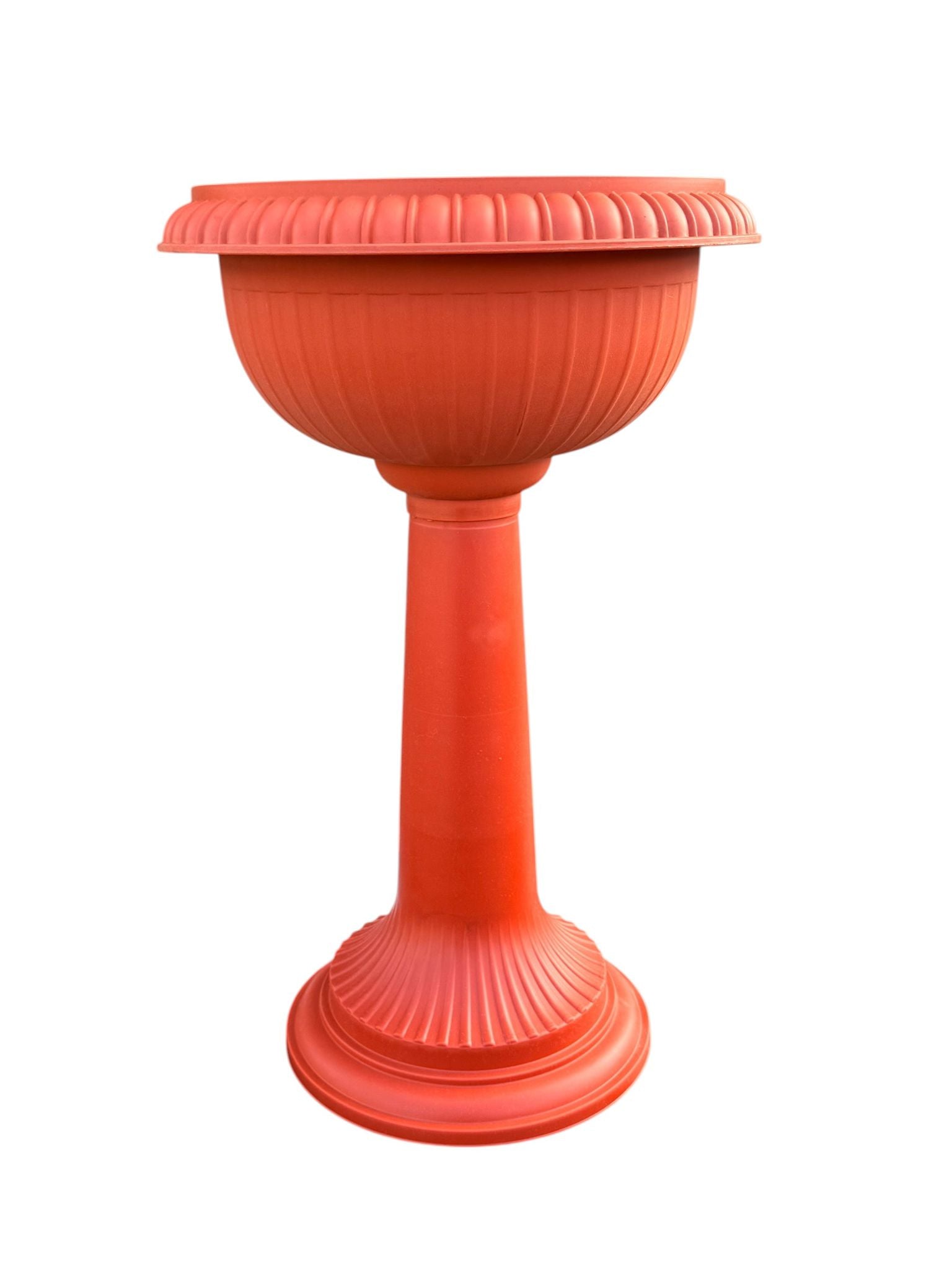 Ghiveci amfora cu picior din plastic teracota 32x63 cm 10 litri