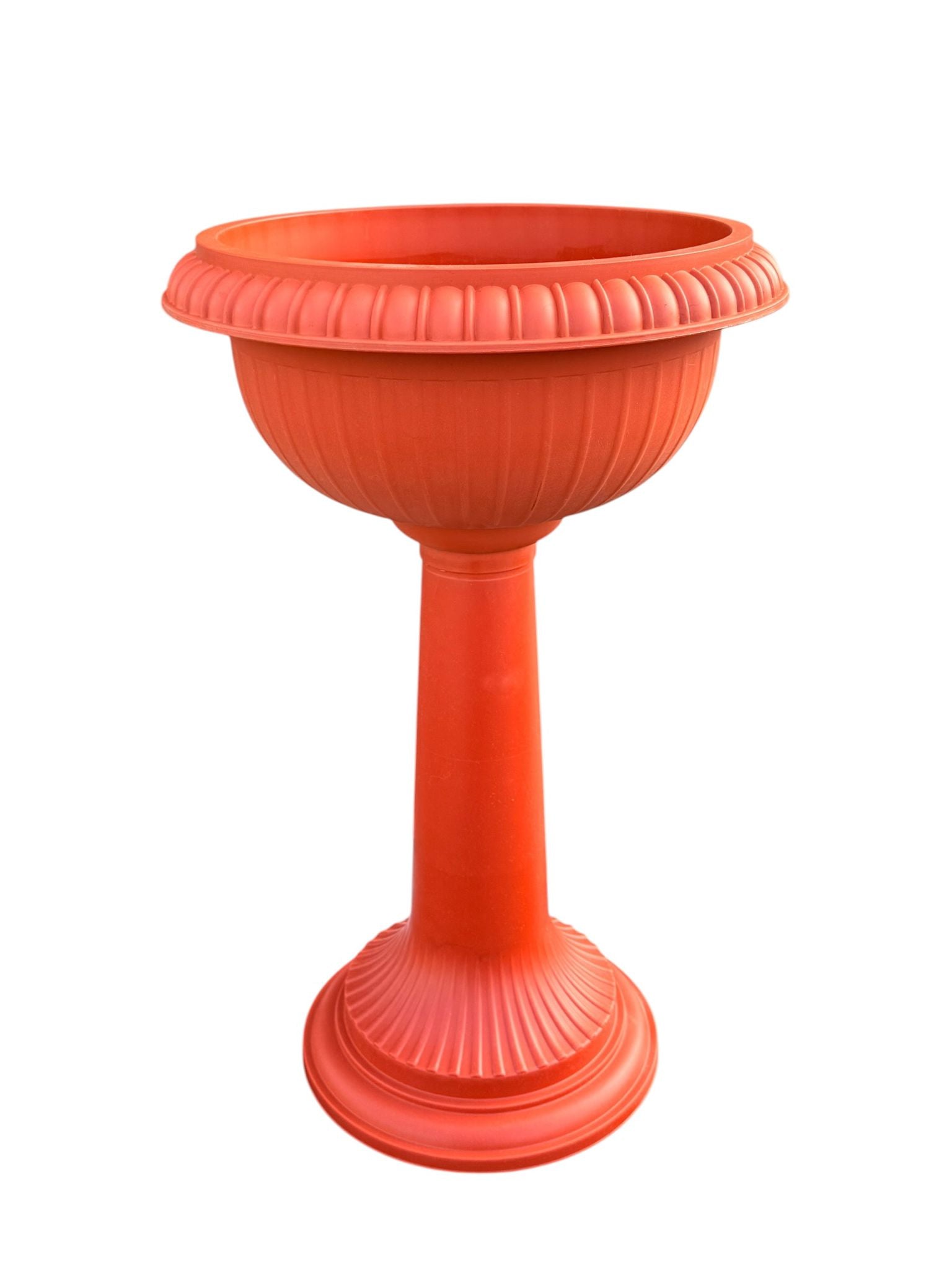 Ghiveci amfora cu picior din plastic teracota 32x63 cm 10 litri