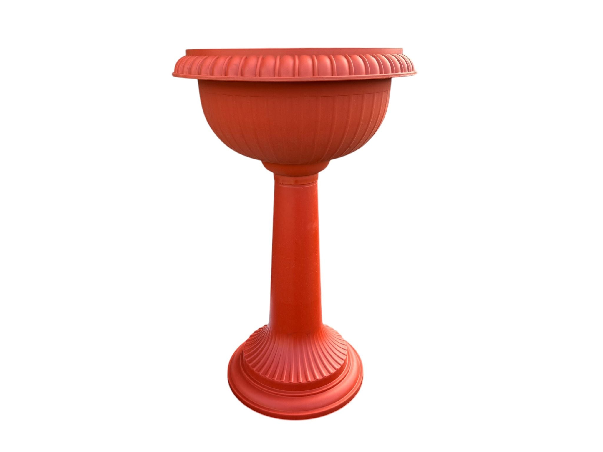 Ghiveci amfora cu picior din plastic teracota 32x63 cm 10 litri