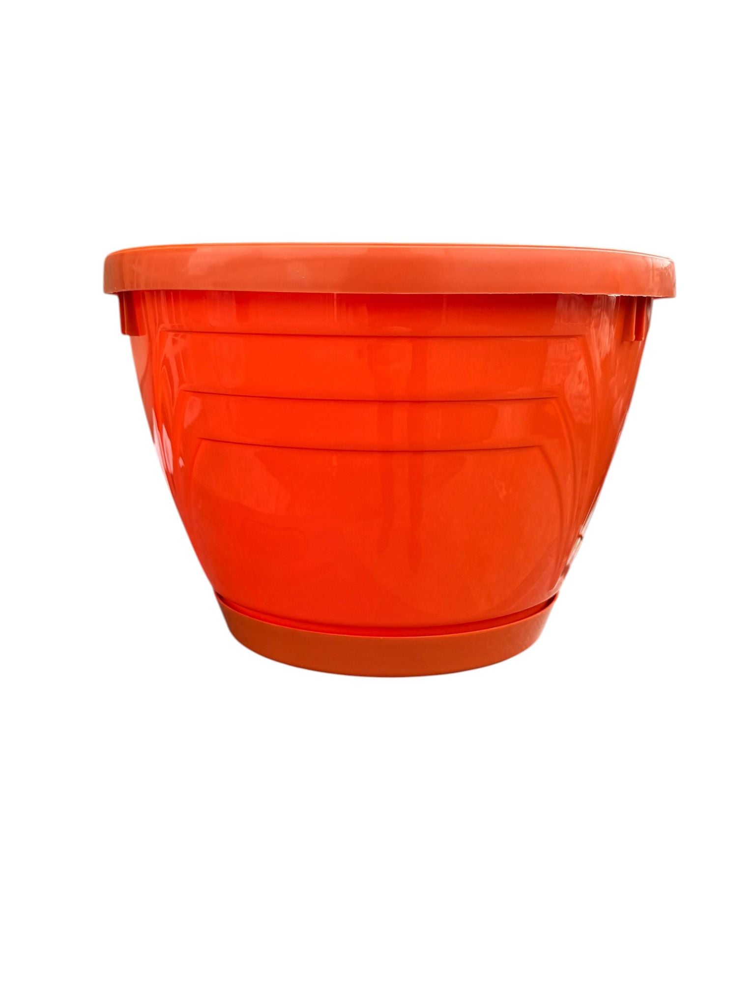 Ghiveci din plastic Lux Nr 8 teracota cu farfurie