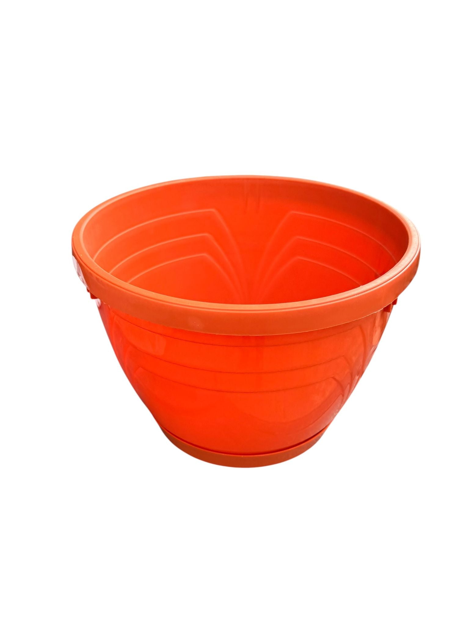 Ghiveci din plastic Lux Nr 8 teracota cu farfurie