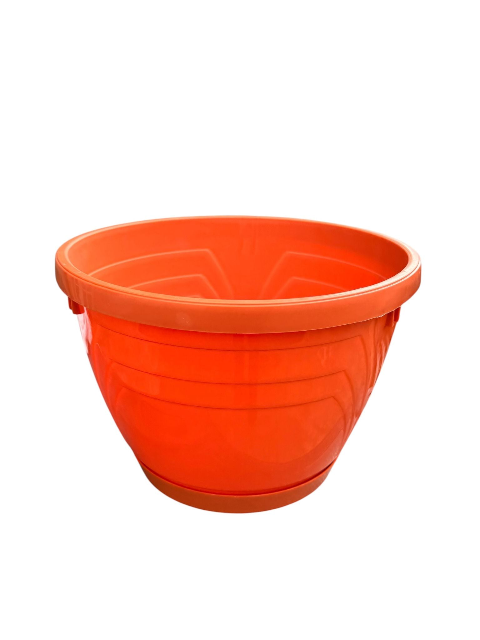 Ghiveci din plastic Lux Nr 8 teracota cu farfurie