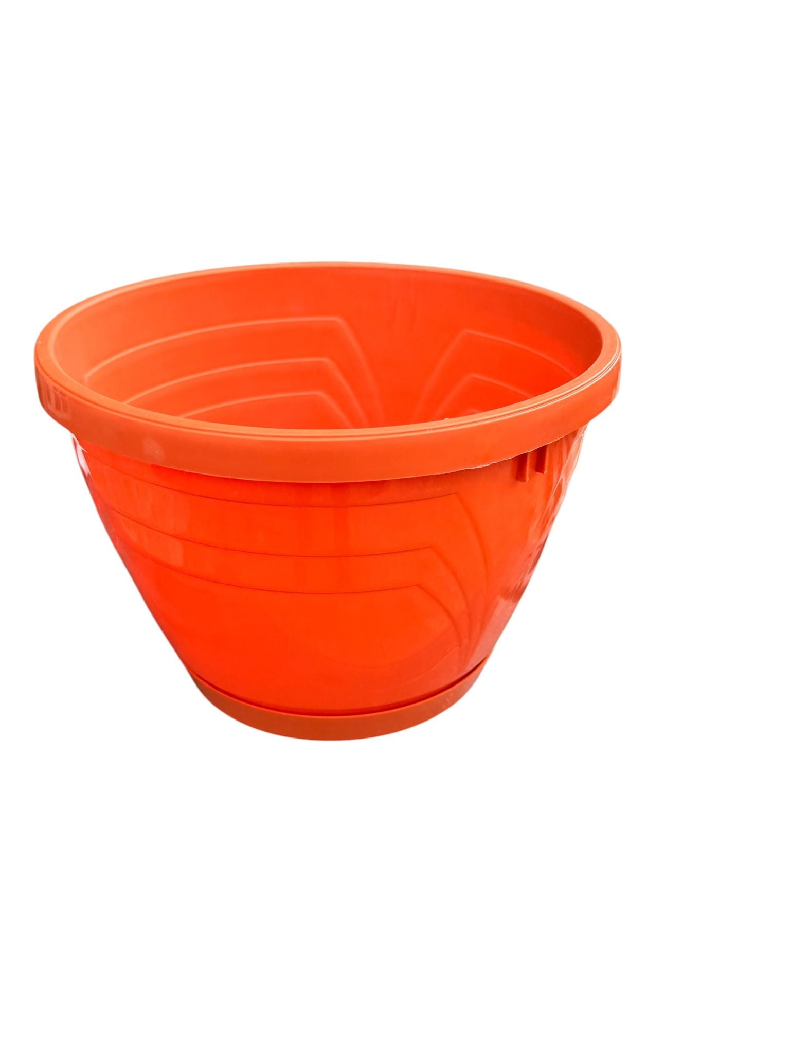 Ghiveci din plastic Lux Nr 8 teracota cu farfurie