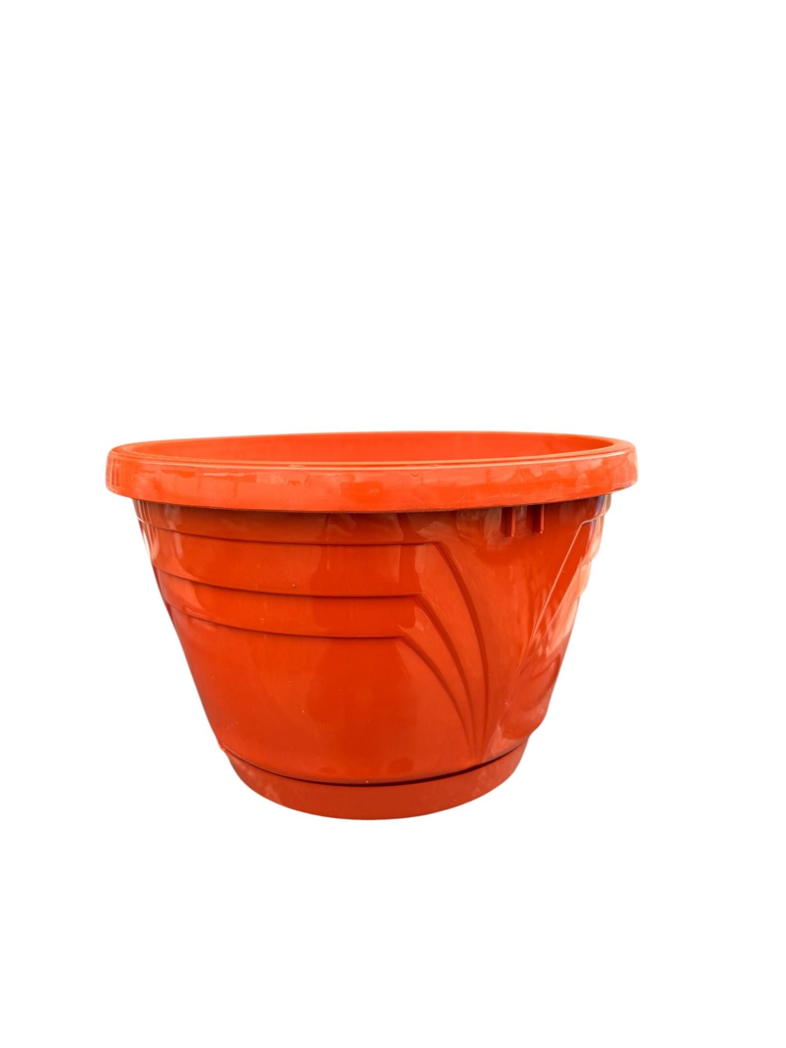 Ghiveci din plastic Lux Nr 6 teracota cu farfurie
