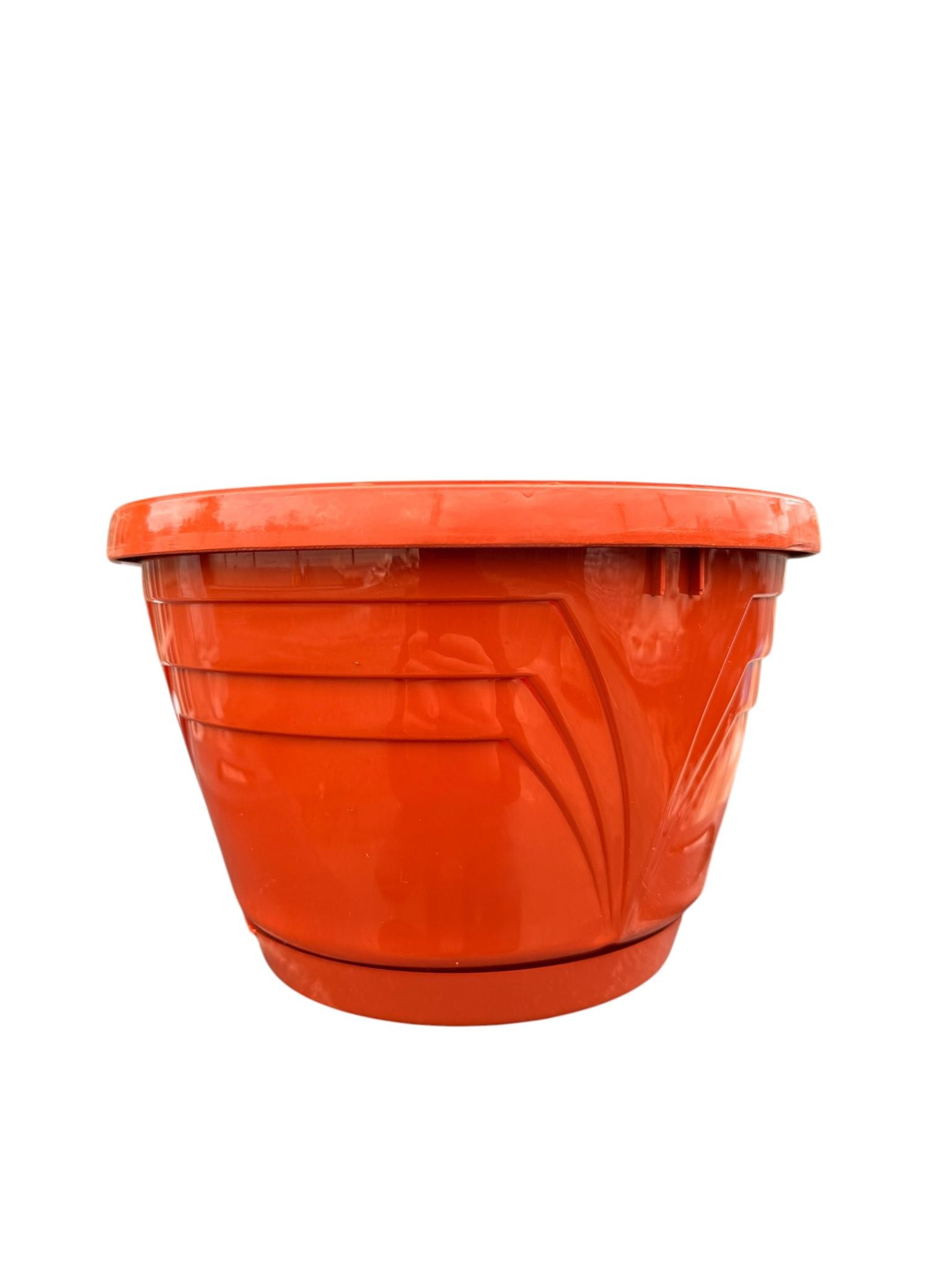 Ghiveci din plastic Lux Nr 6 teracota cu farfurie