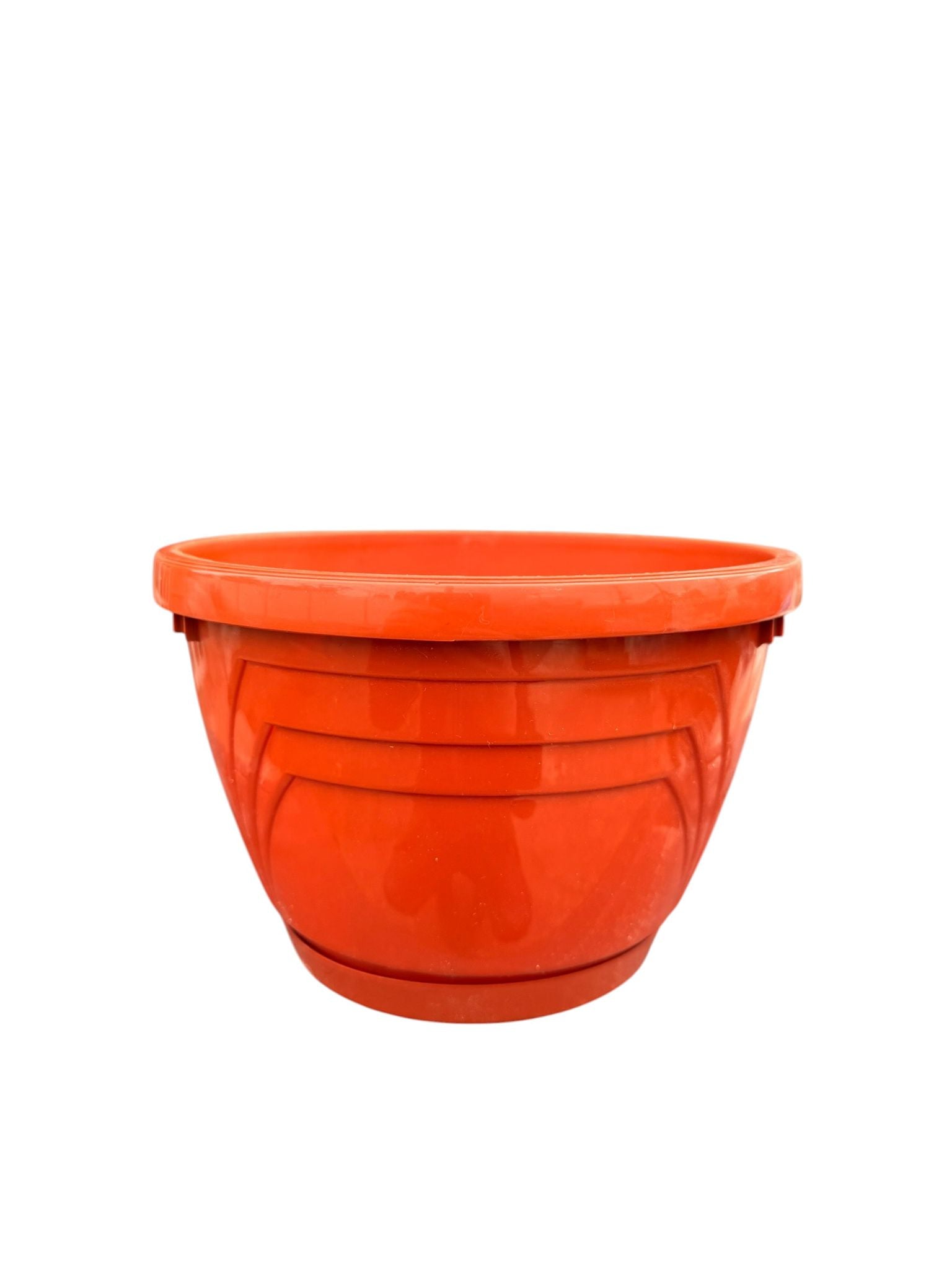 Ghiveci din plastic Lux Nr 5 teracota cu farfurie