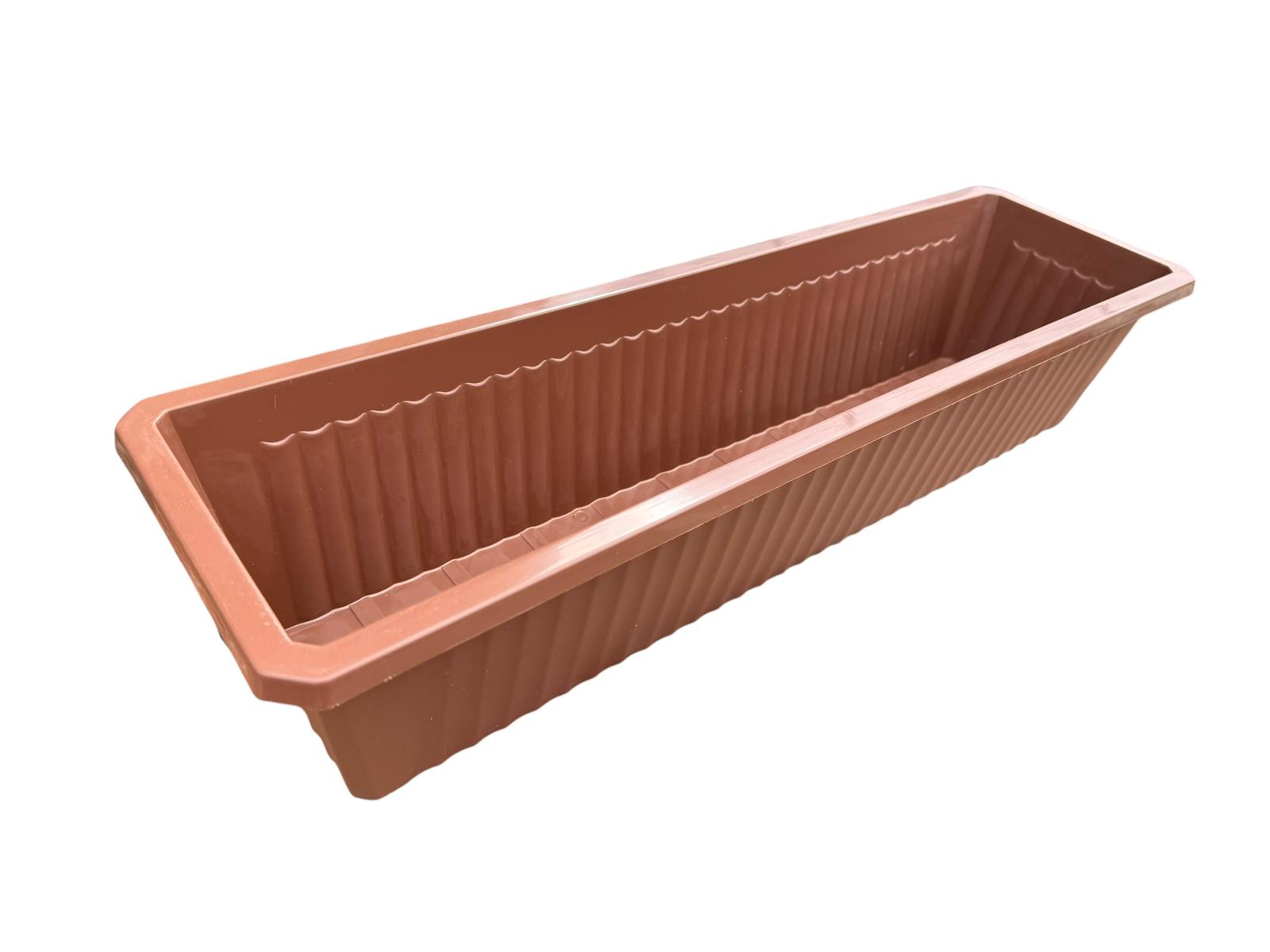 Jardiniera din plastic maro 60 cm