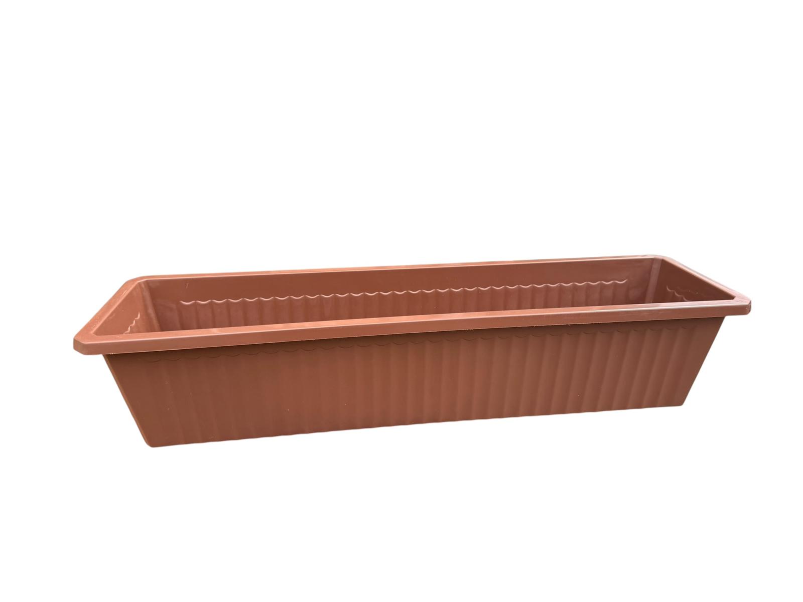 Jardiniera din plastic maro 60 cm